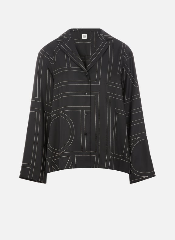 Chemise en soie Noir by TOTEME TOTEME Chemise en soie Noir