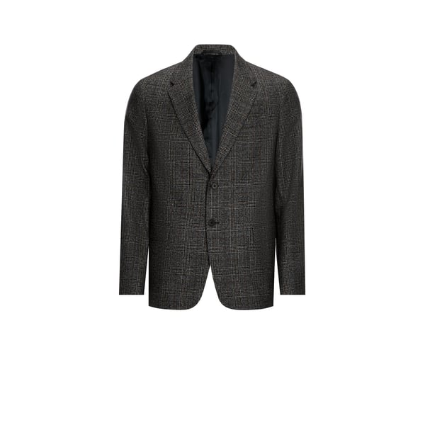 Saison 1865 Houndstooth Wool Jacket In Multicolour