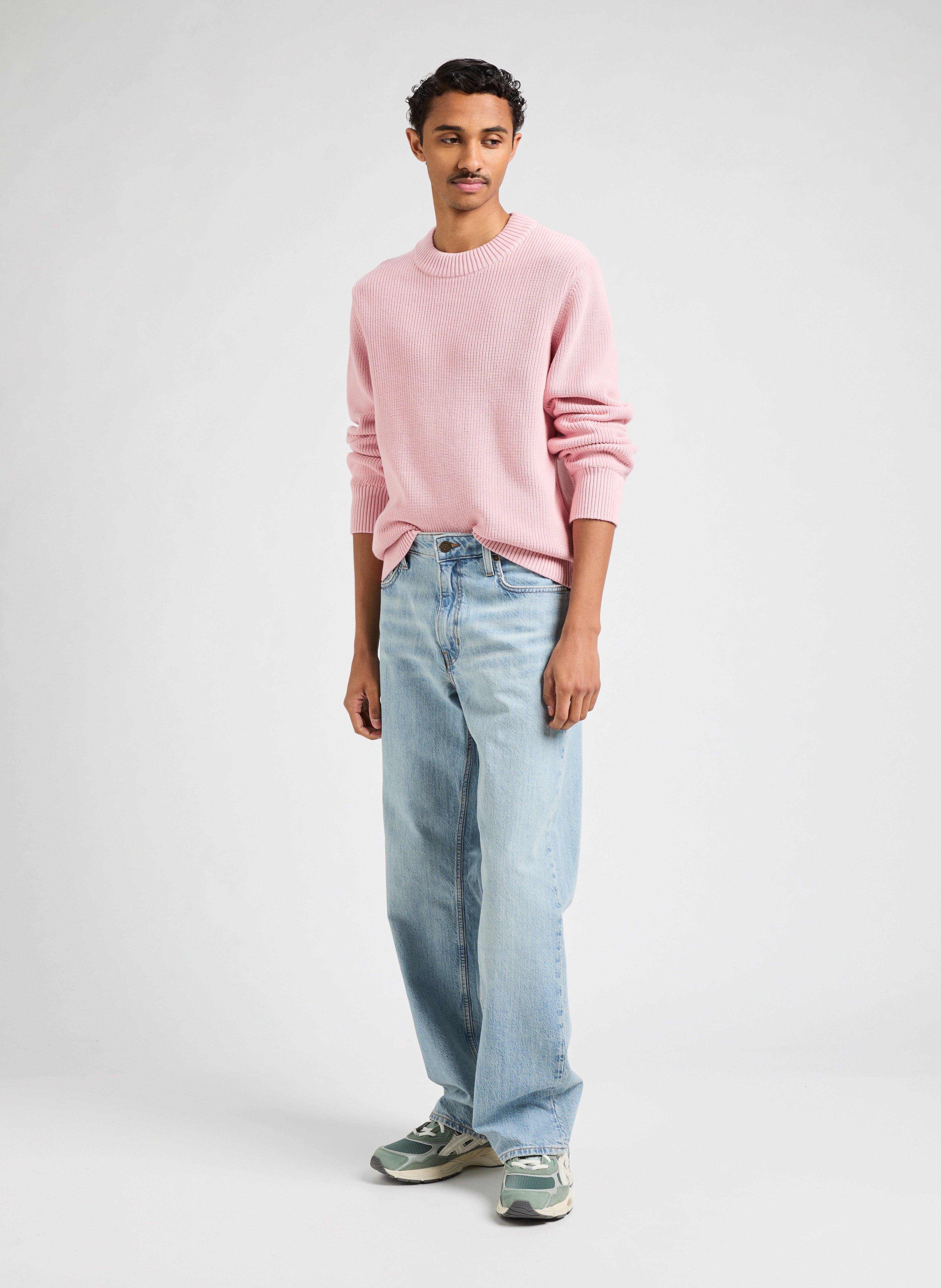 Pull en coton  AU PRINTEMPS PARIS Rose