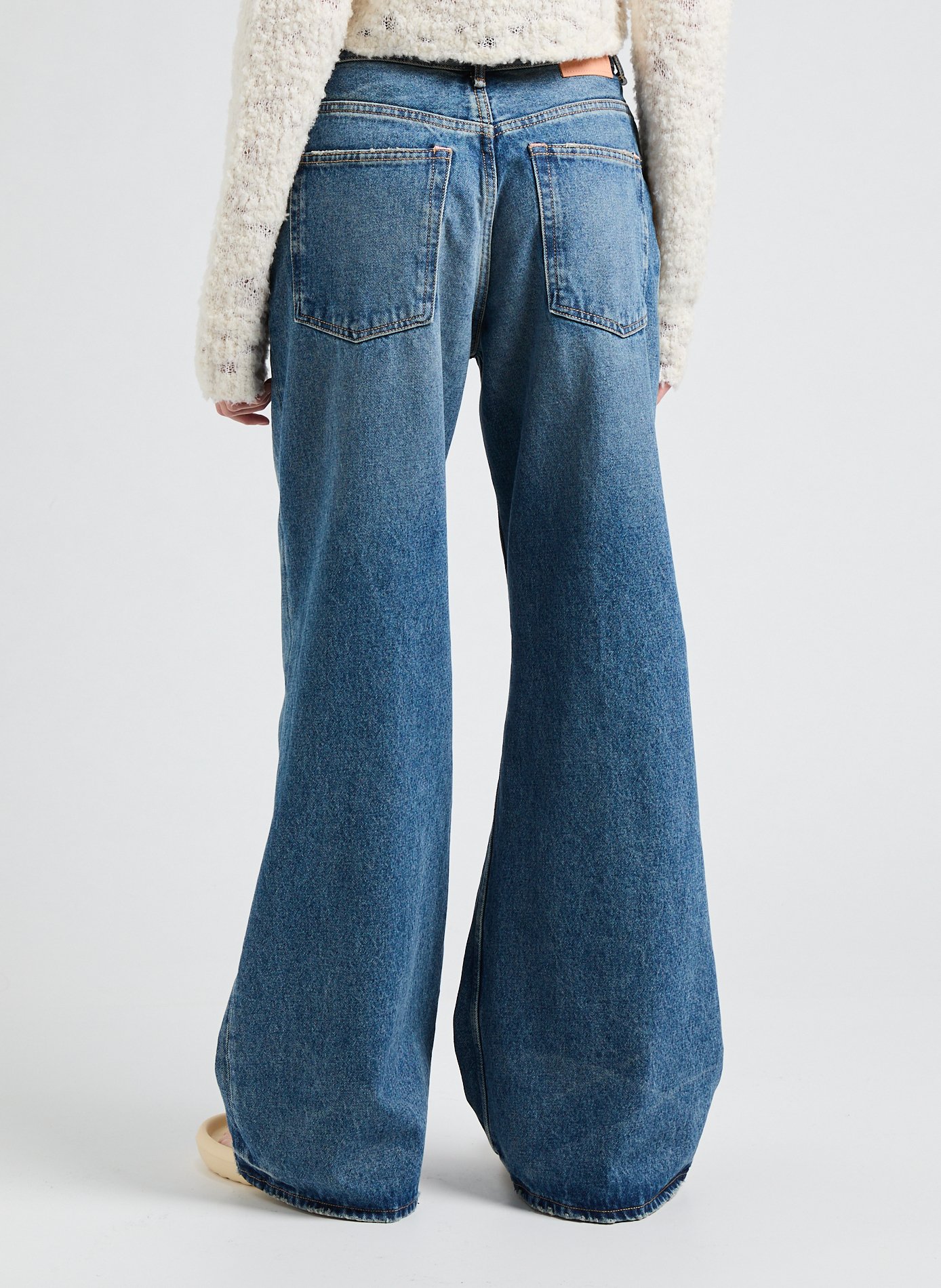 Jean coupe large effet usé  ACNE STUDIOS Bleu