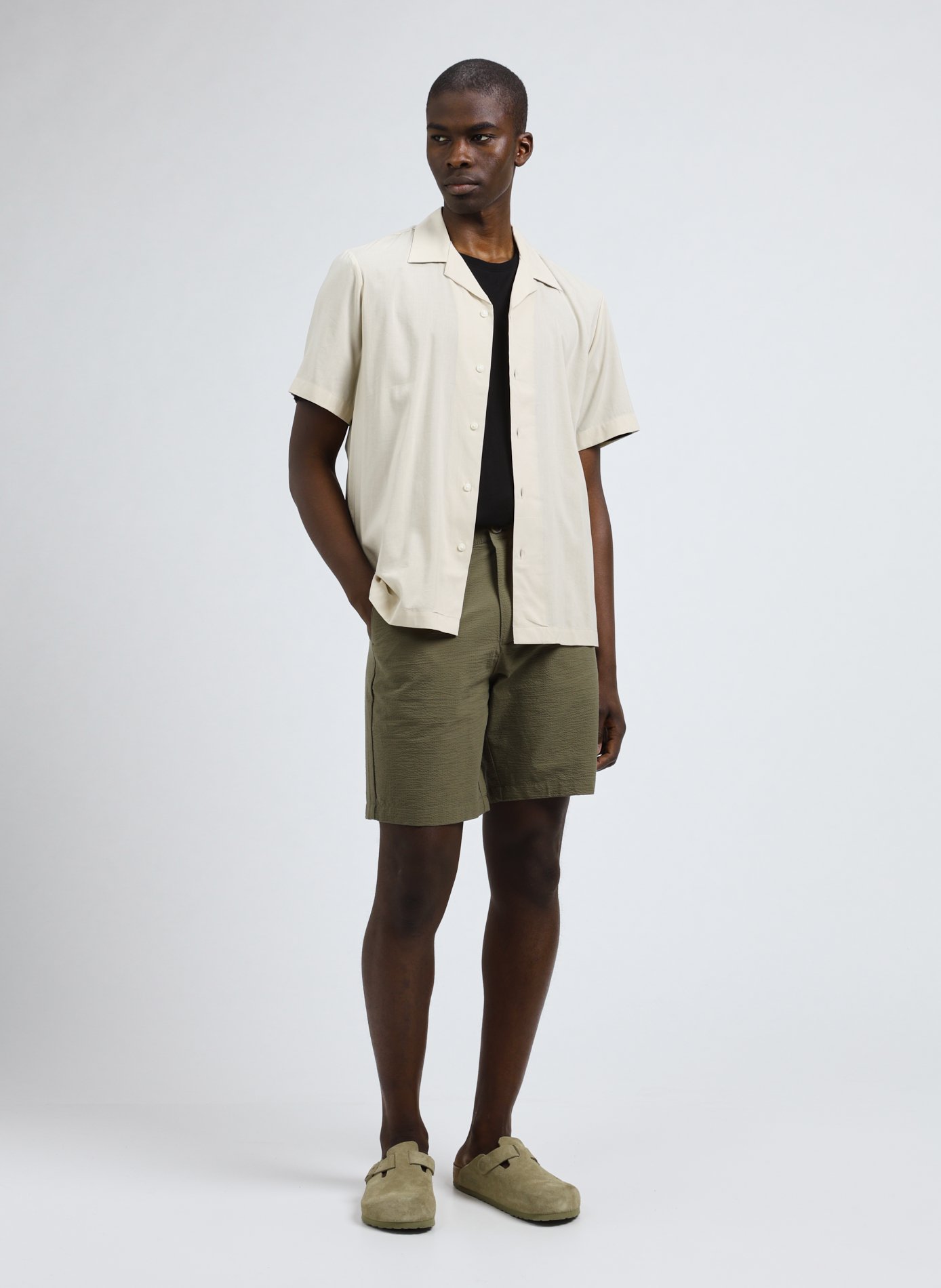 Plain shirt SELECTED Beige