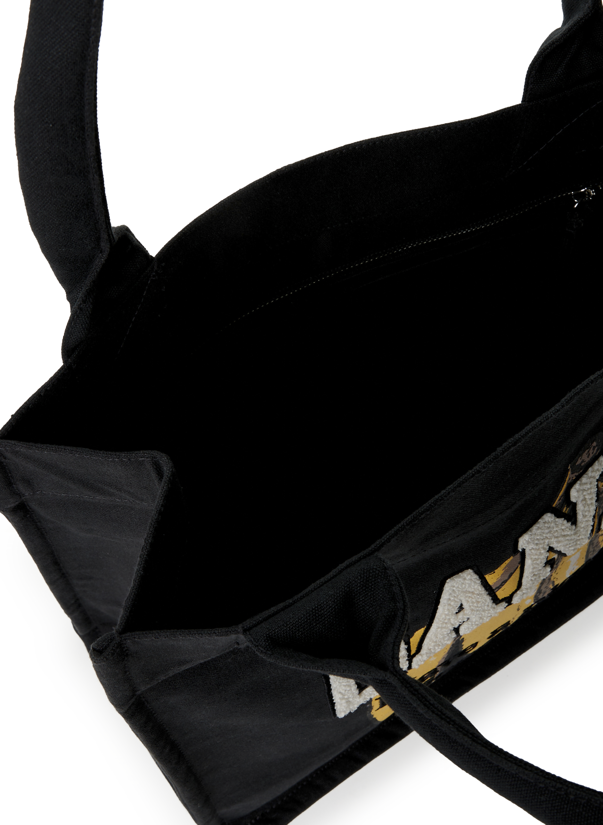 Logo tote bag GANNI Black