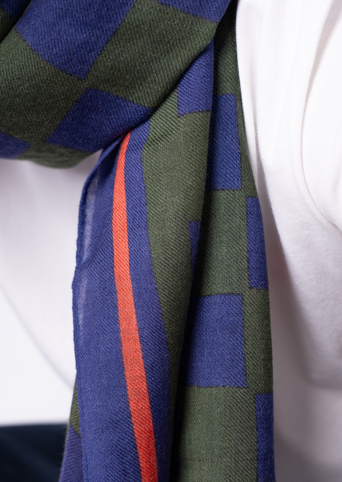 Foulard en laine BILLYBELT Bleu