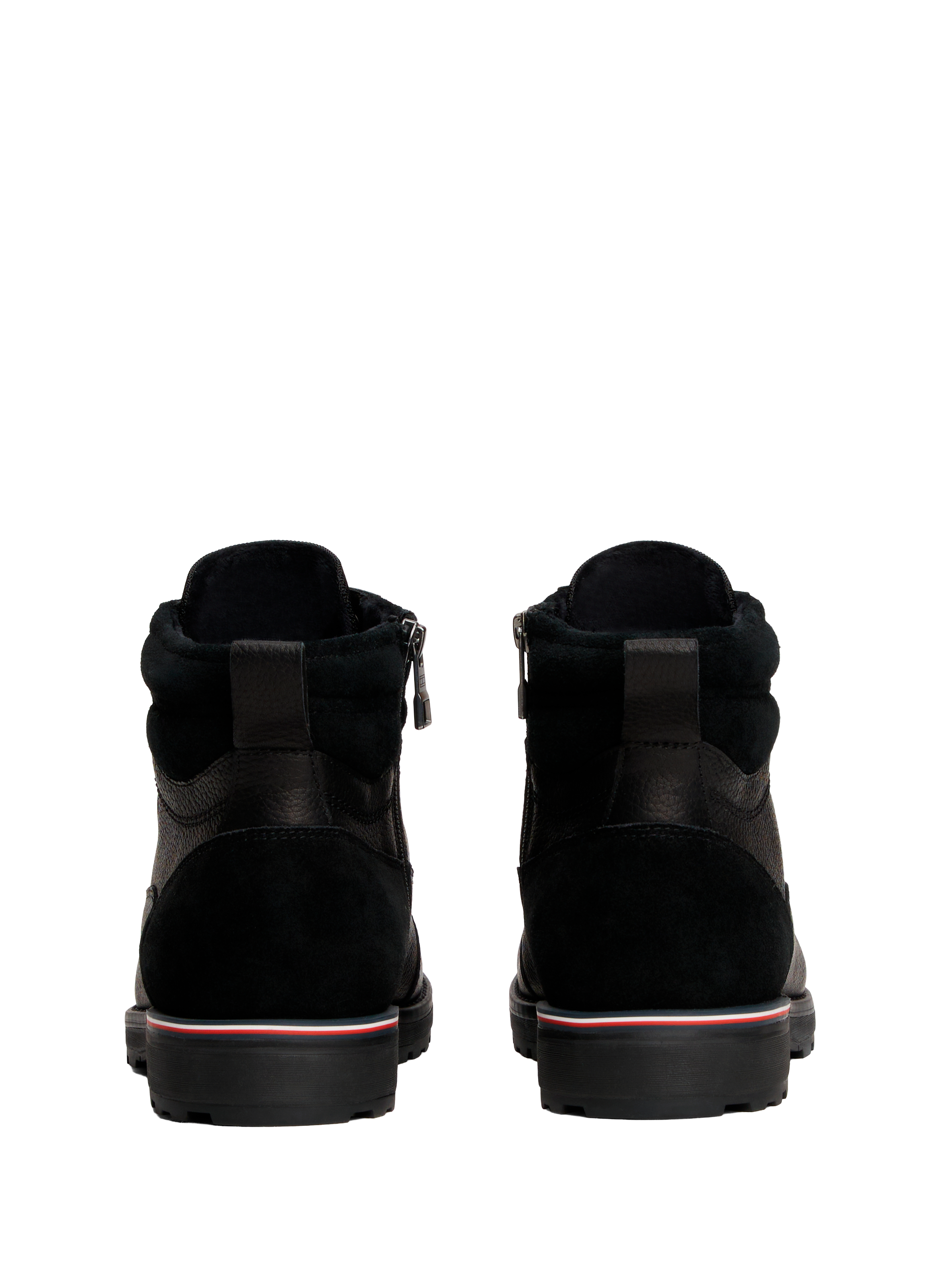 Lace-up leather boots TOMMY HILFIGER Black