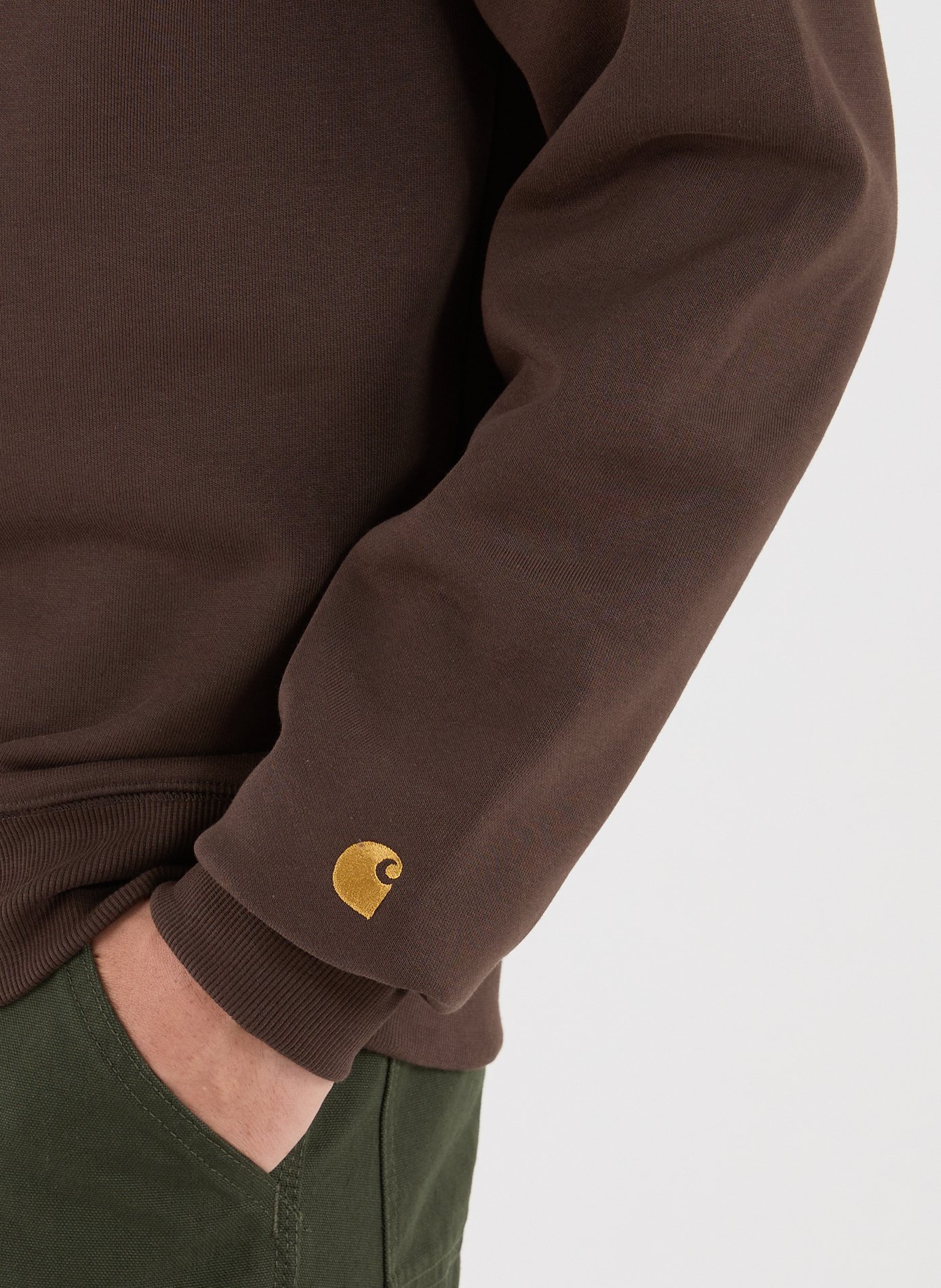 Sweat ample en coton mélangé CARHARTT WIP Marron