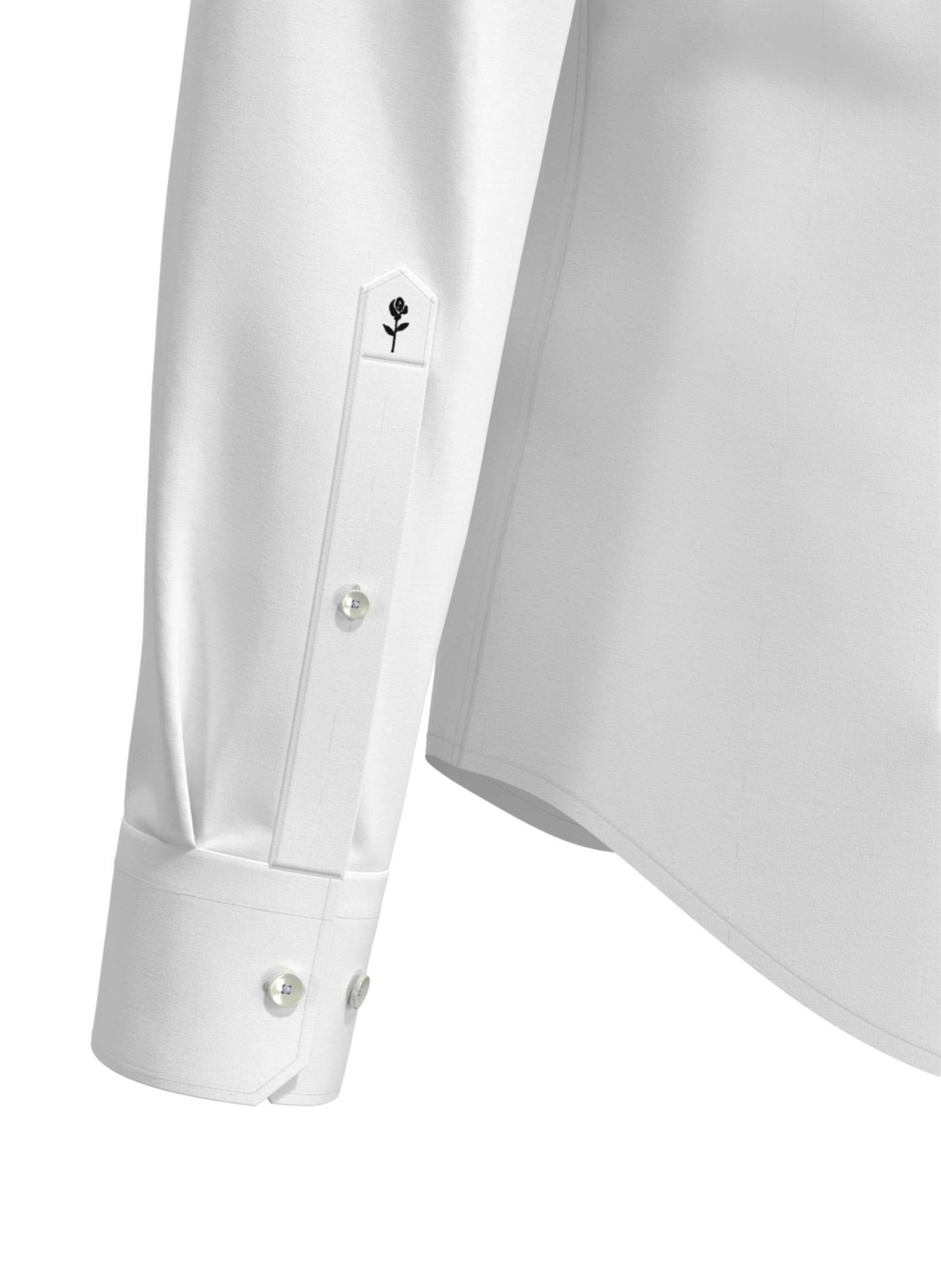 Chemise slim en coton SEIDENSTICKER Blanc