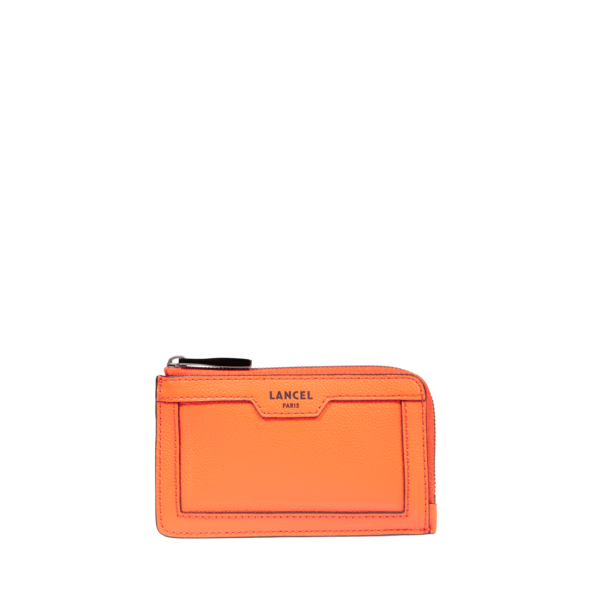 Porte-cartes zippé   charlie de lancel en cuir LANCEL Orange