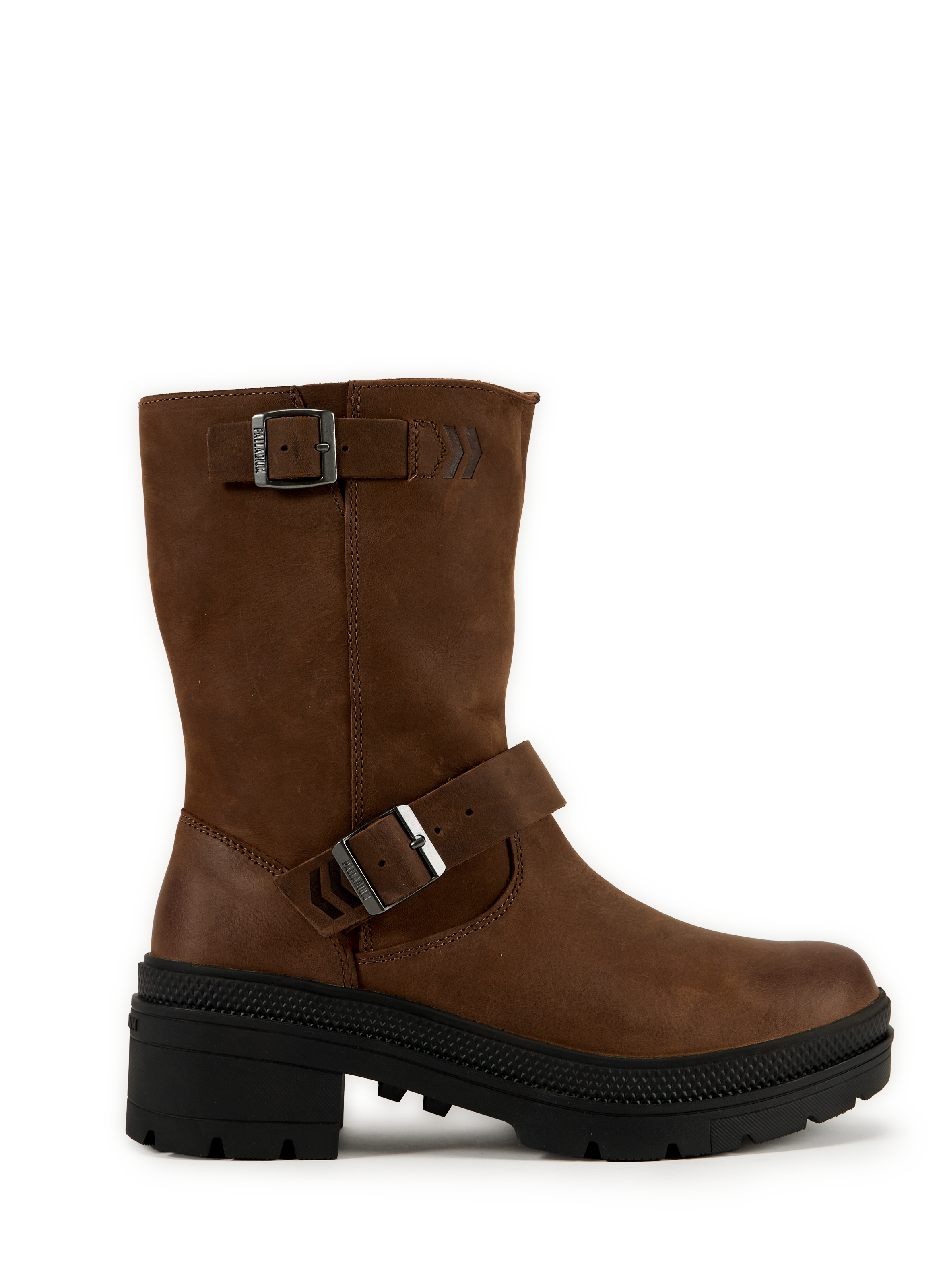 PALLADIUM Bottes Pallarise en cuir de vache Marron