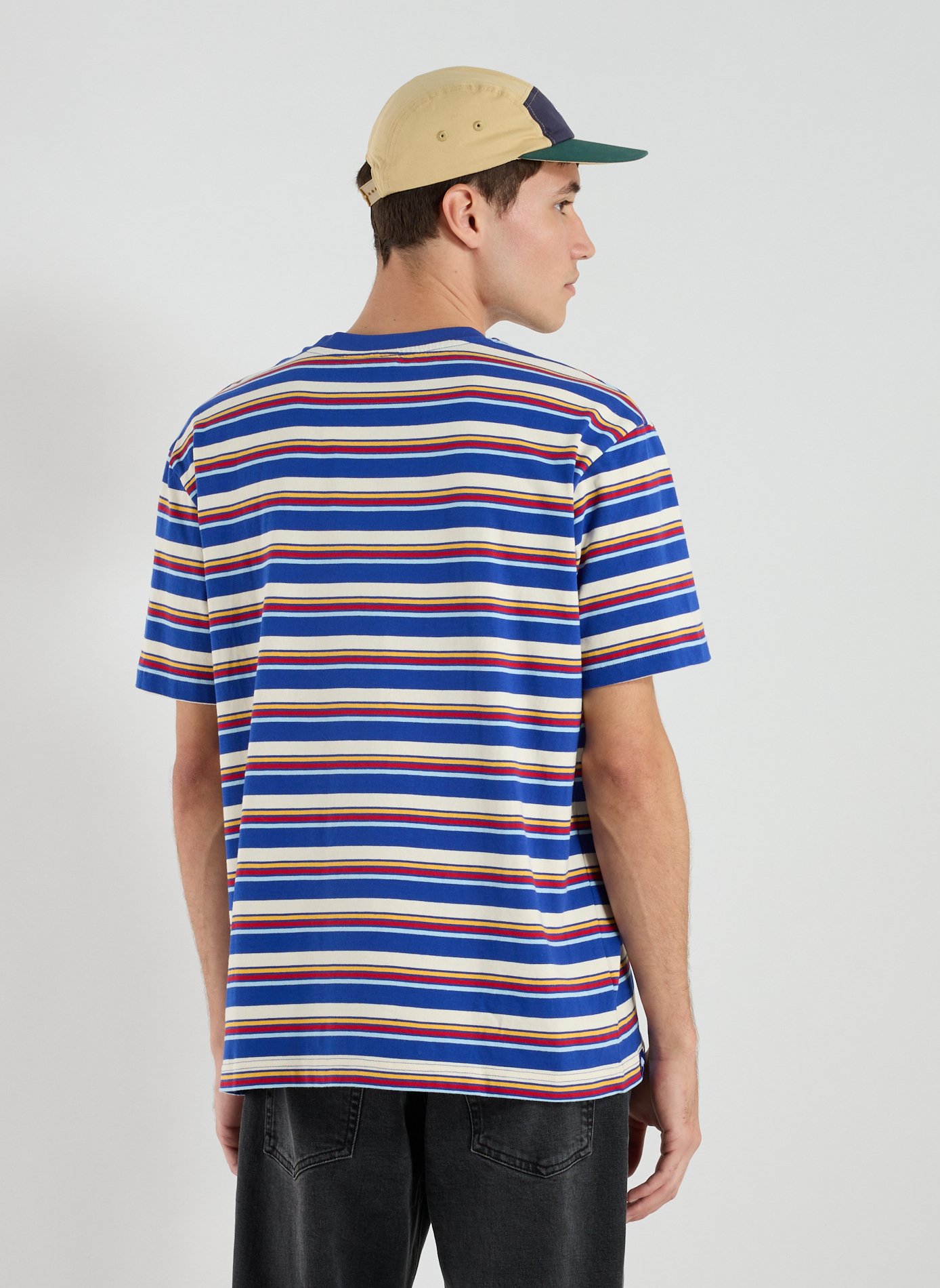 Classic Cotton T-Shirt HELAS CAPS Blue