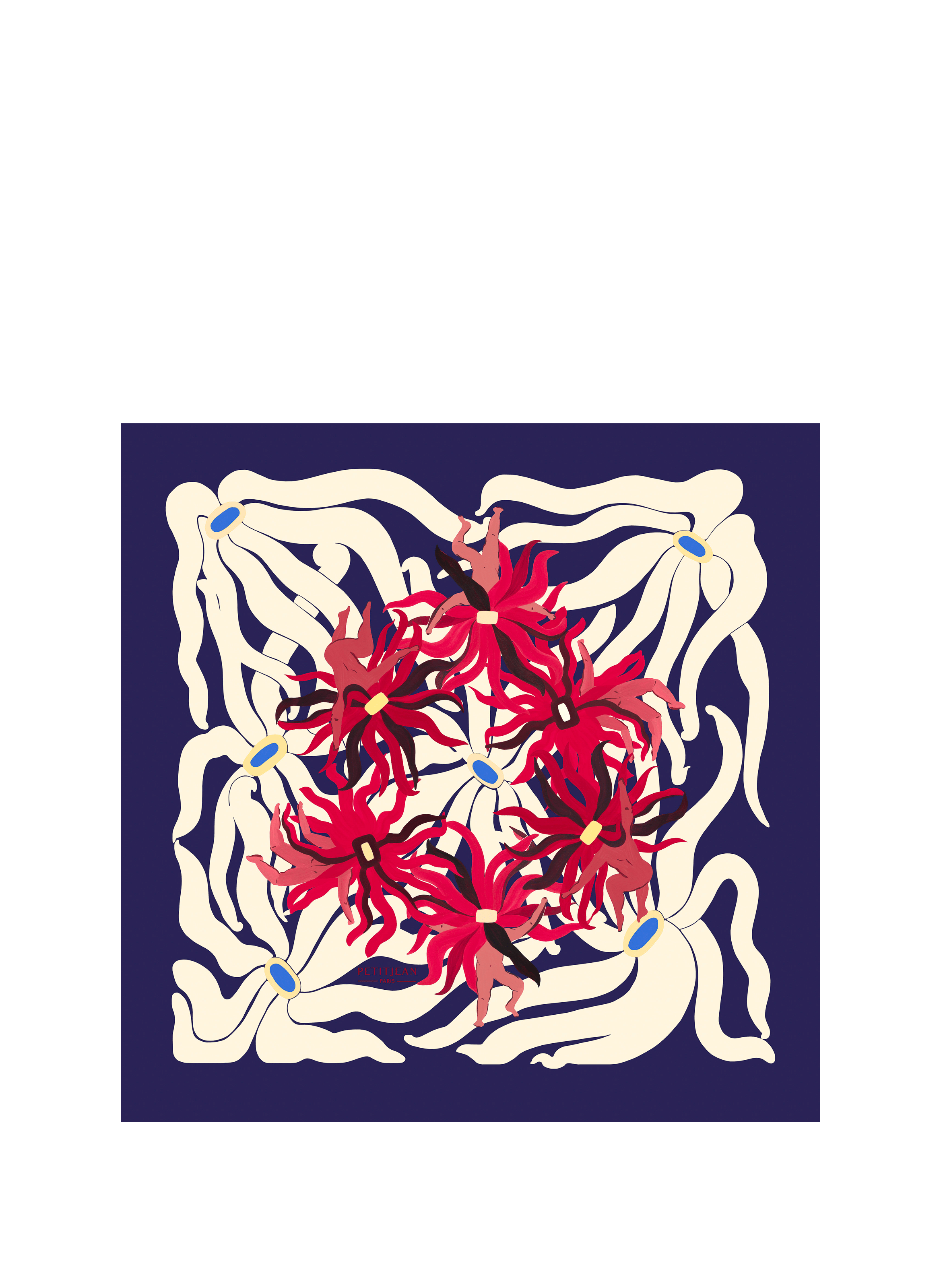 PETITJEAN PARIS Silk scarf Multicolour