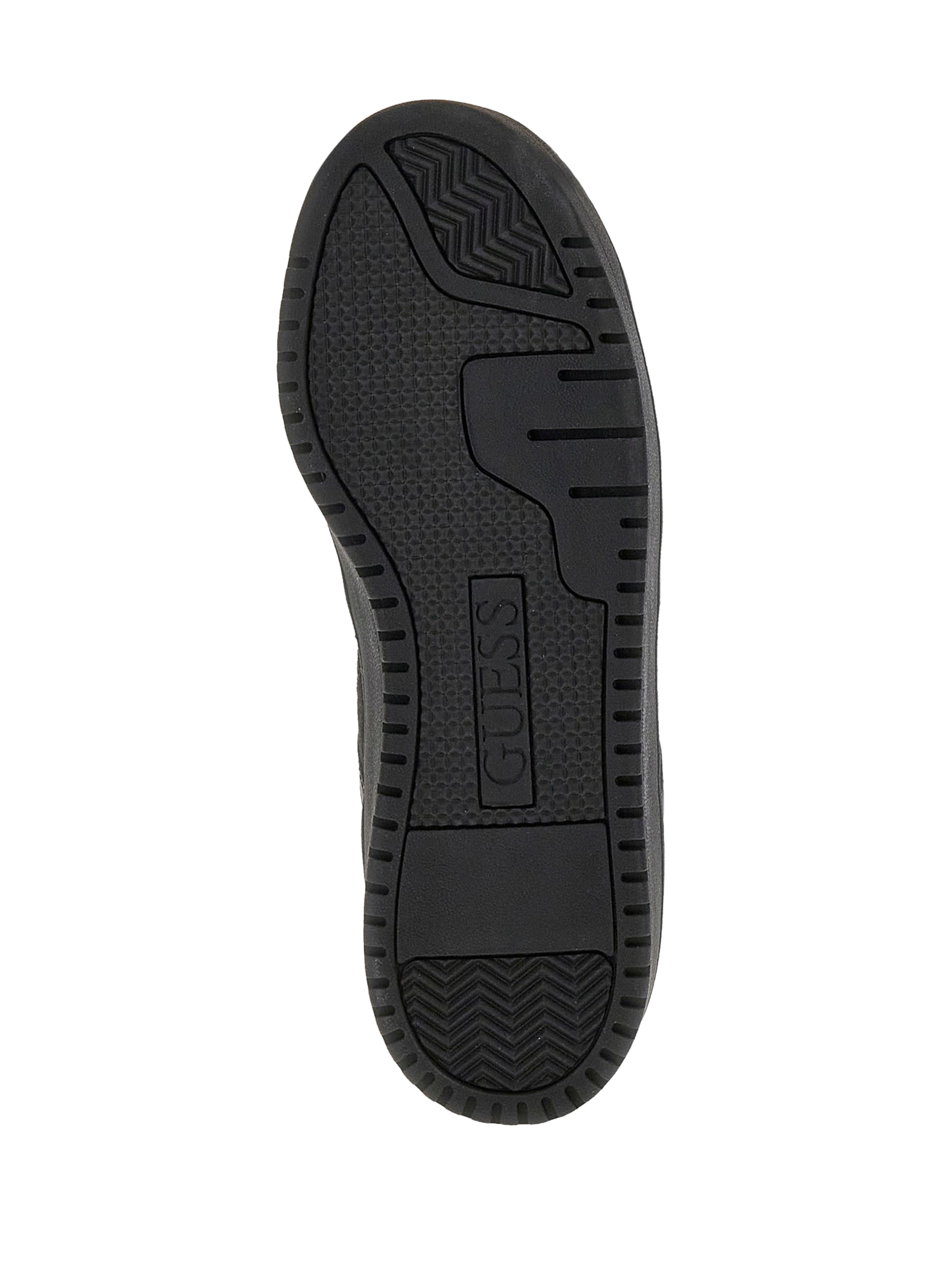 Sneakers with printed logo in suede leather GUESS Black