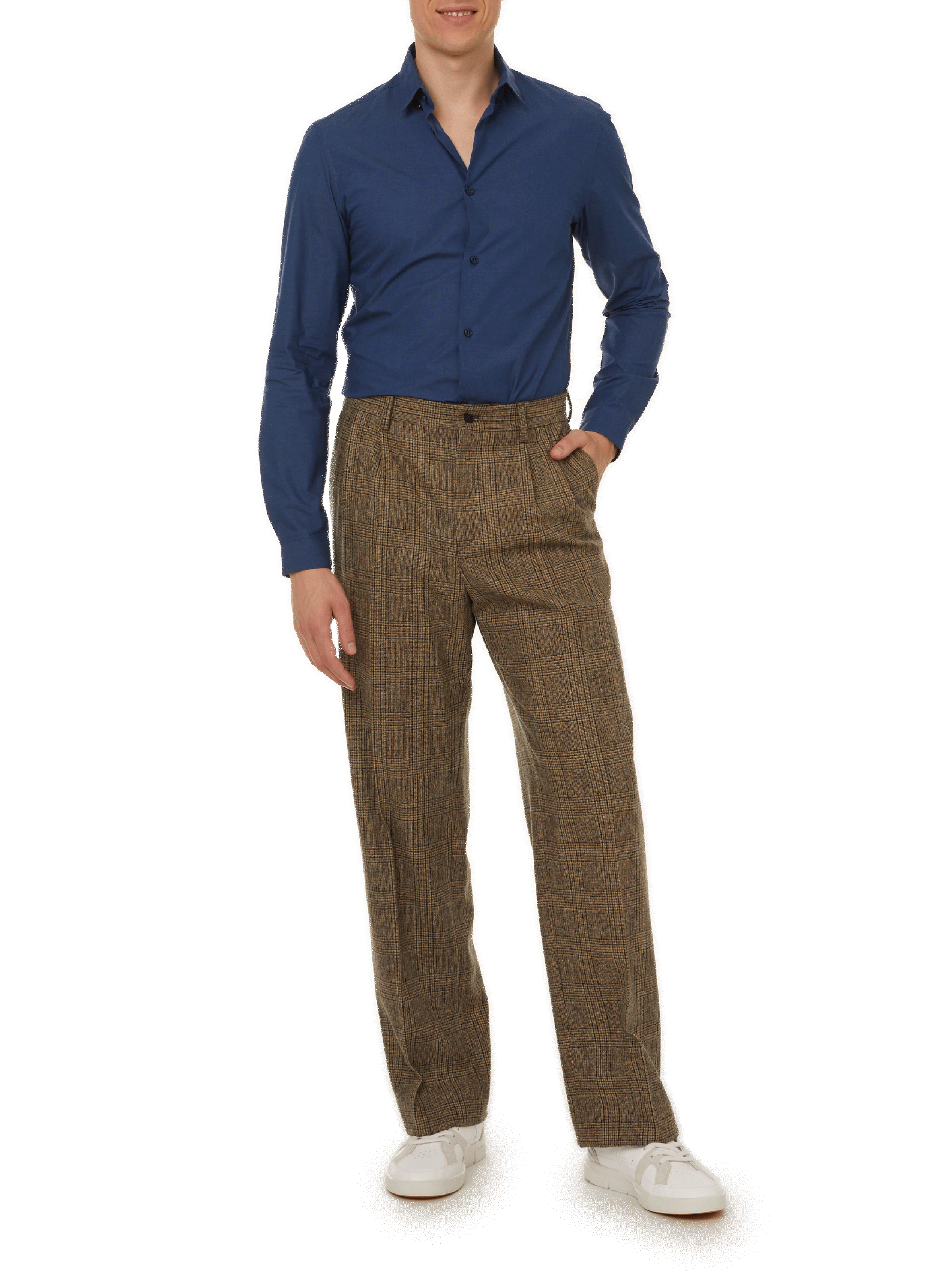 Wool-blend suit trousers SAISON 1865 Beige