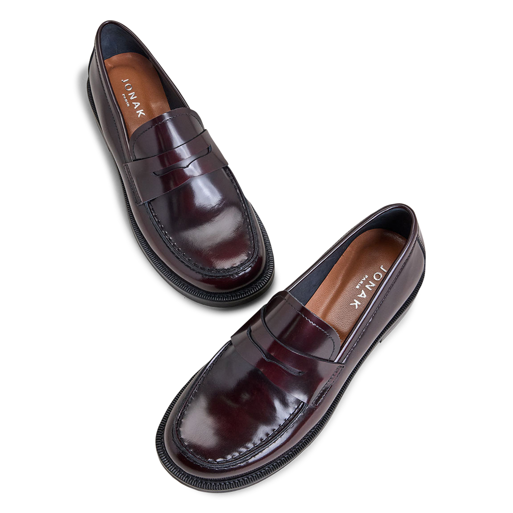 Mocassins en cuir dolivia JONAK Rouge