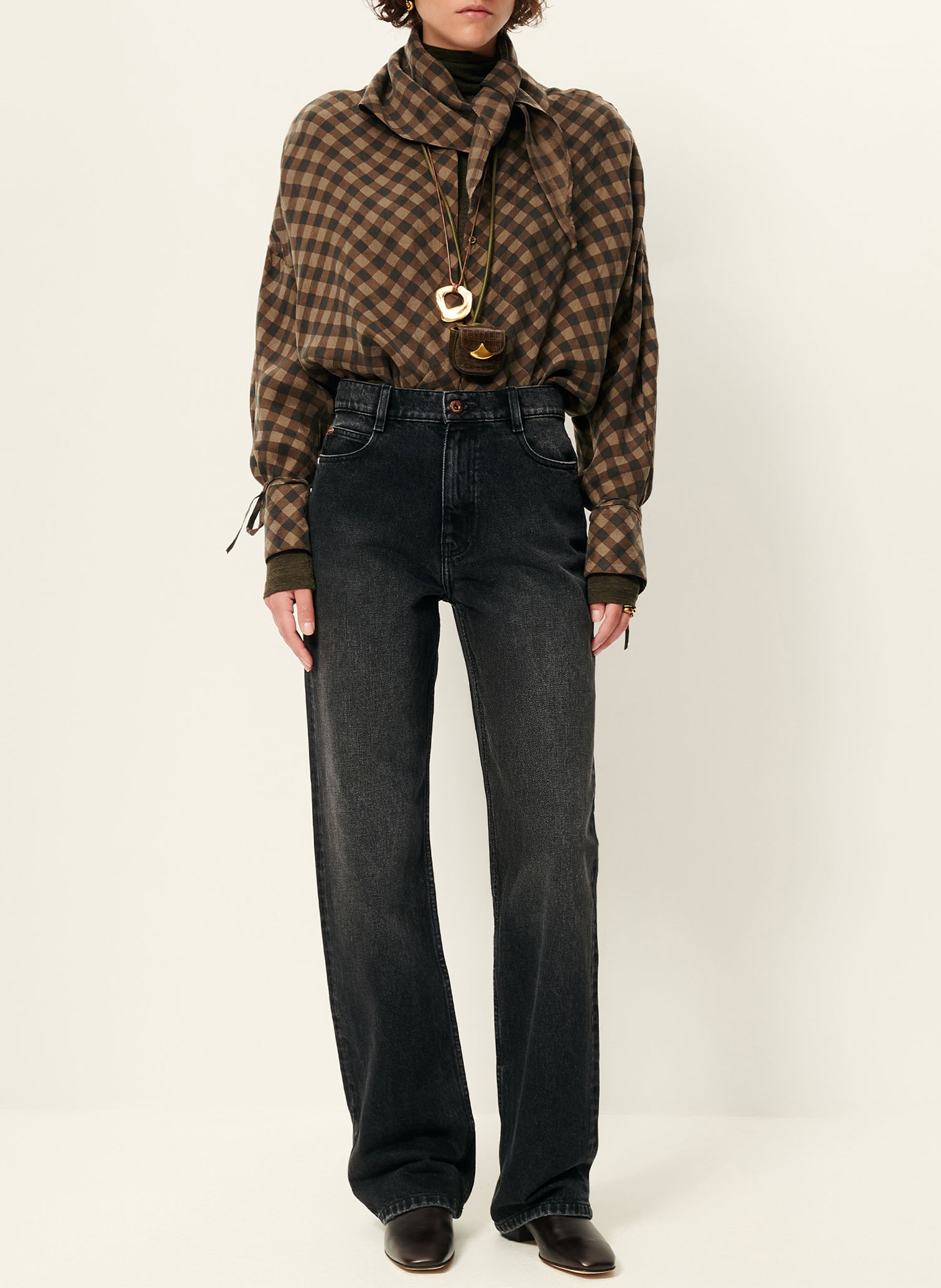 Chemise ample à carreaux armanchecks SESSUN Multicolore