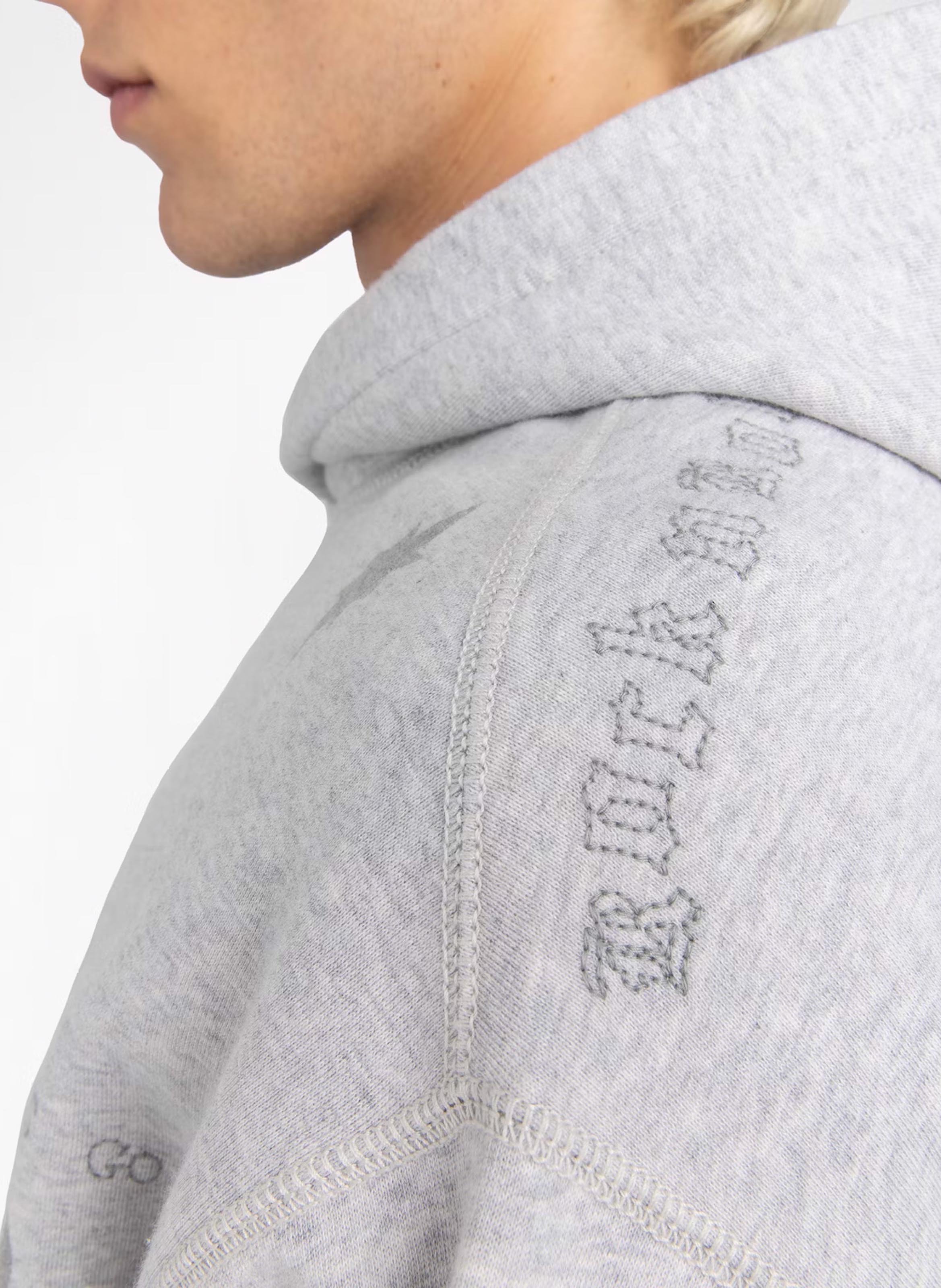 Sweat à capuche en coton imprimé sacha ZADIG&VOLTAIRE Gris