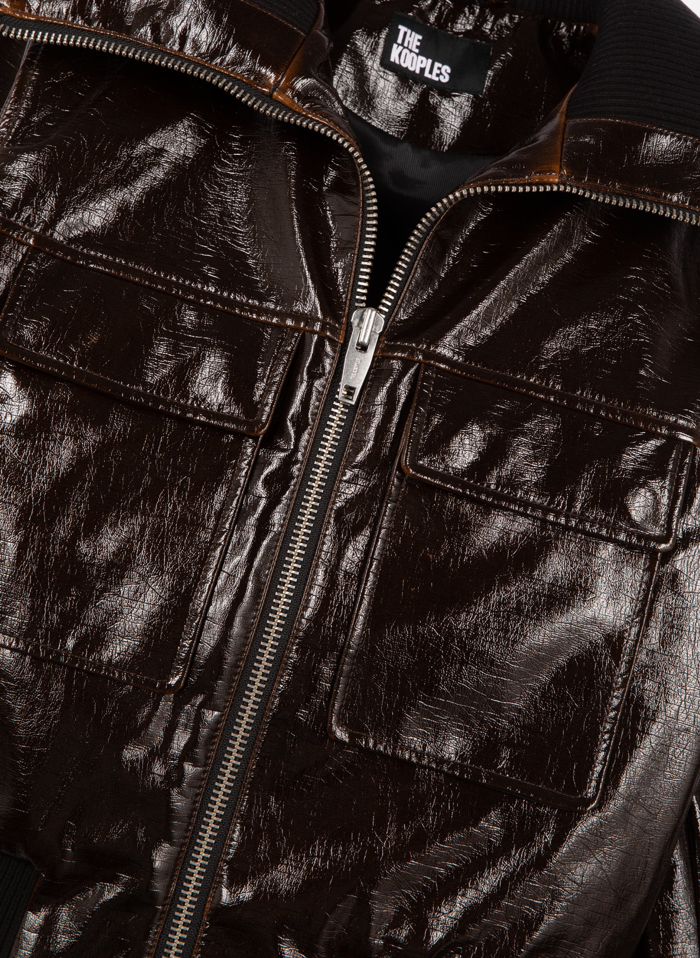 Blouson effet vinyle THE KOOPLES Marron