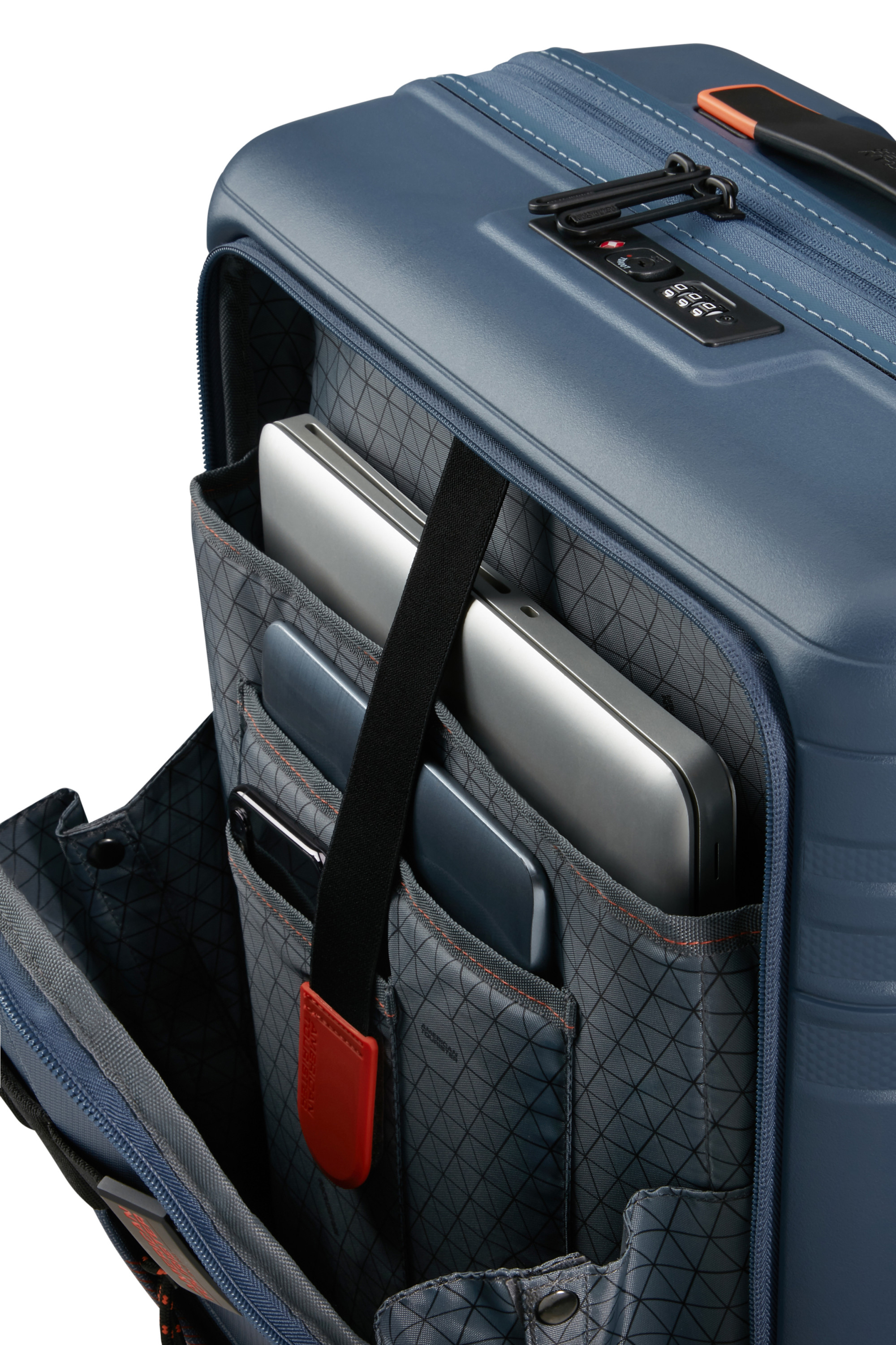 Hello cabin valise 4 roues business case taille s AMERICAN TOURISTER Multicolore