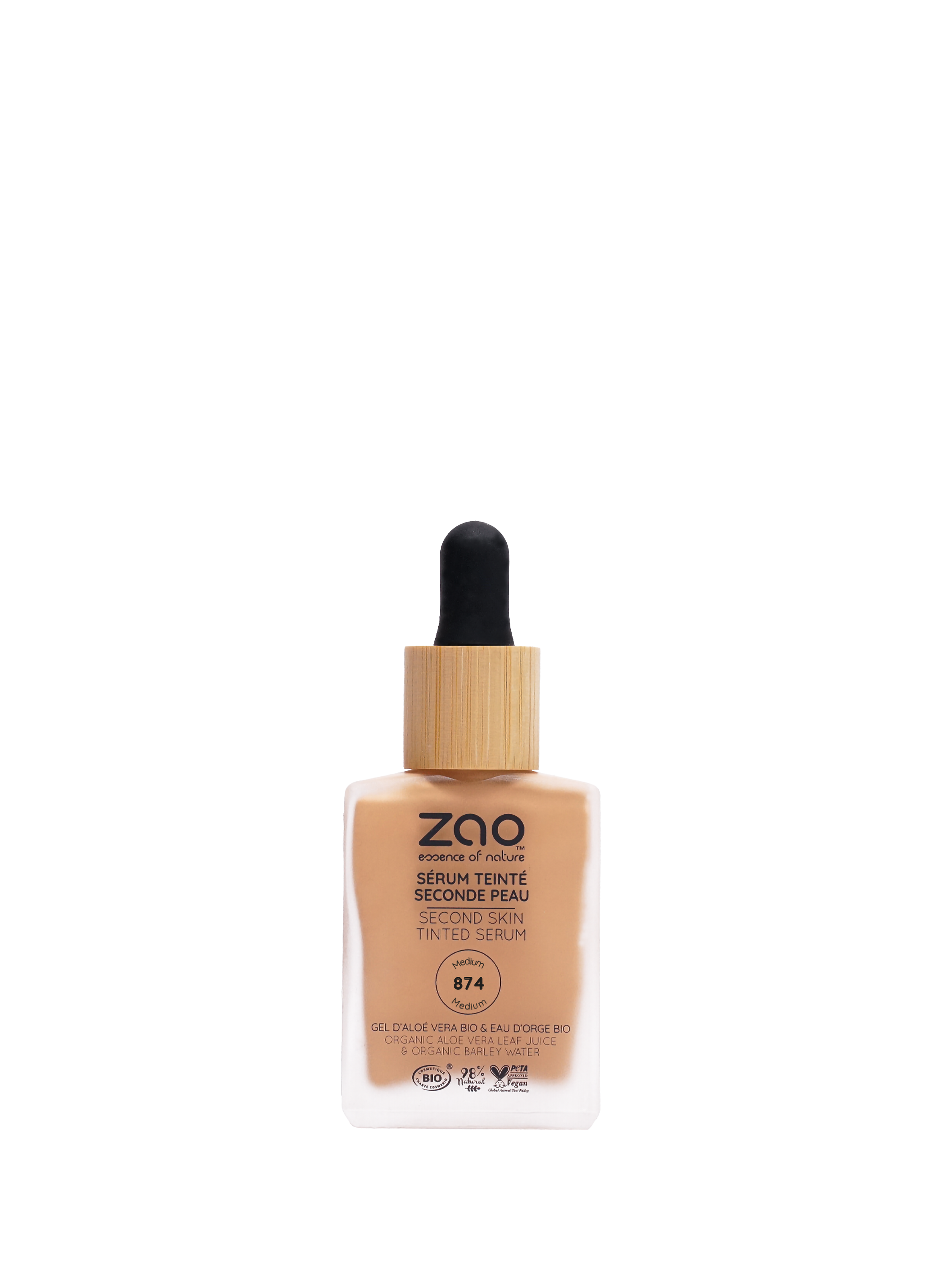 Sérum teinté seconde peau ZAO 874 médium