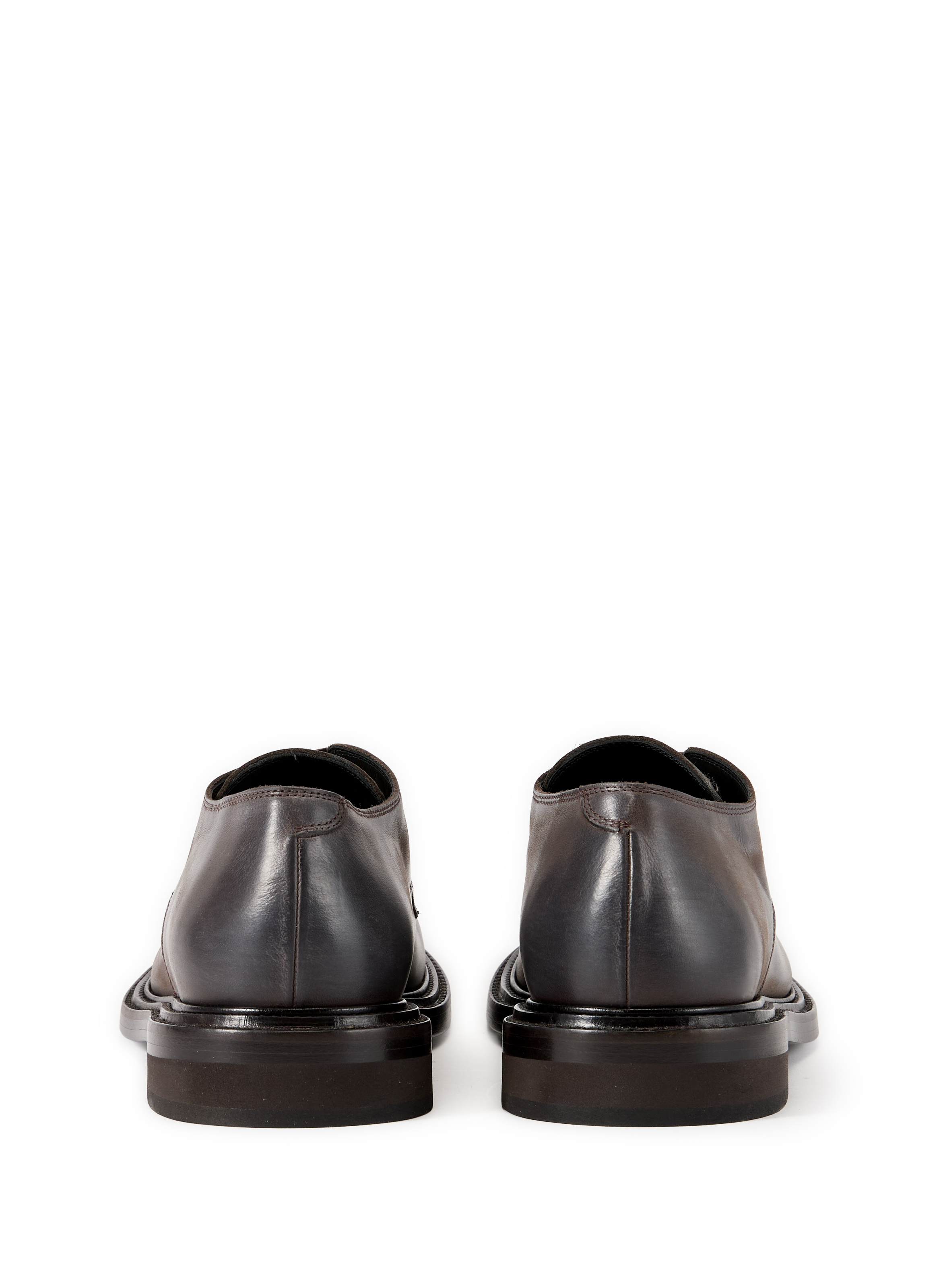 Derbies en peau de veau MOSCHINO Marron