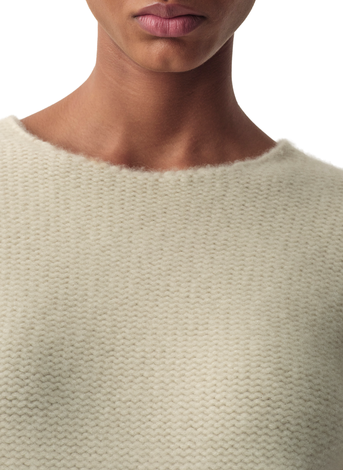 Pull cintré en laine Calvin Klein Collection Beige