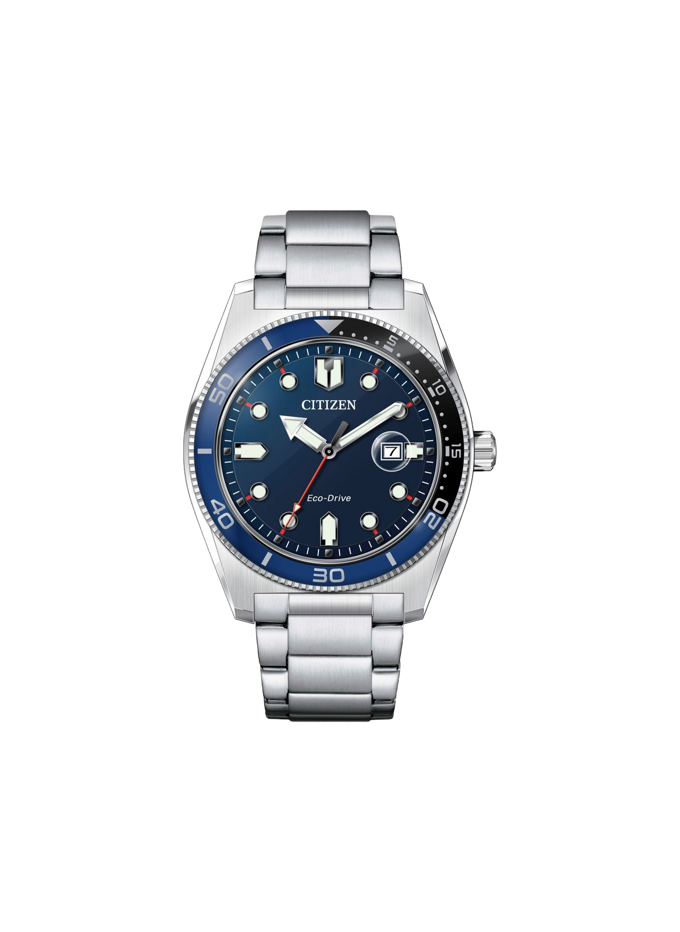 Montre Sunset Eco-Drive en acier inoxydable CITIZEN Bleu