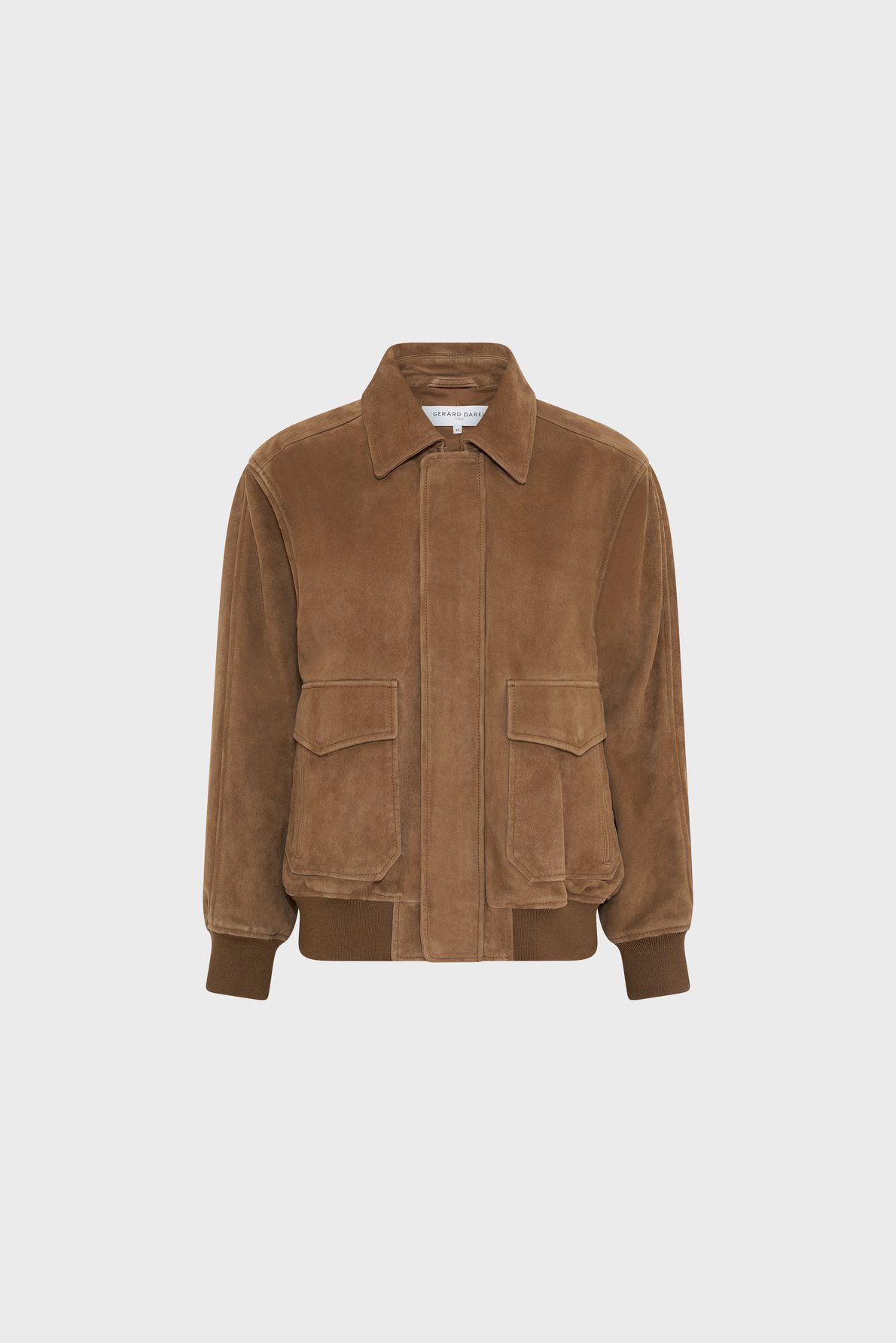 Blouson en cuir velours GERARD DAREL Marron