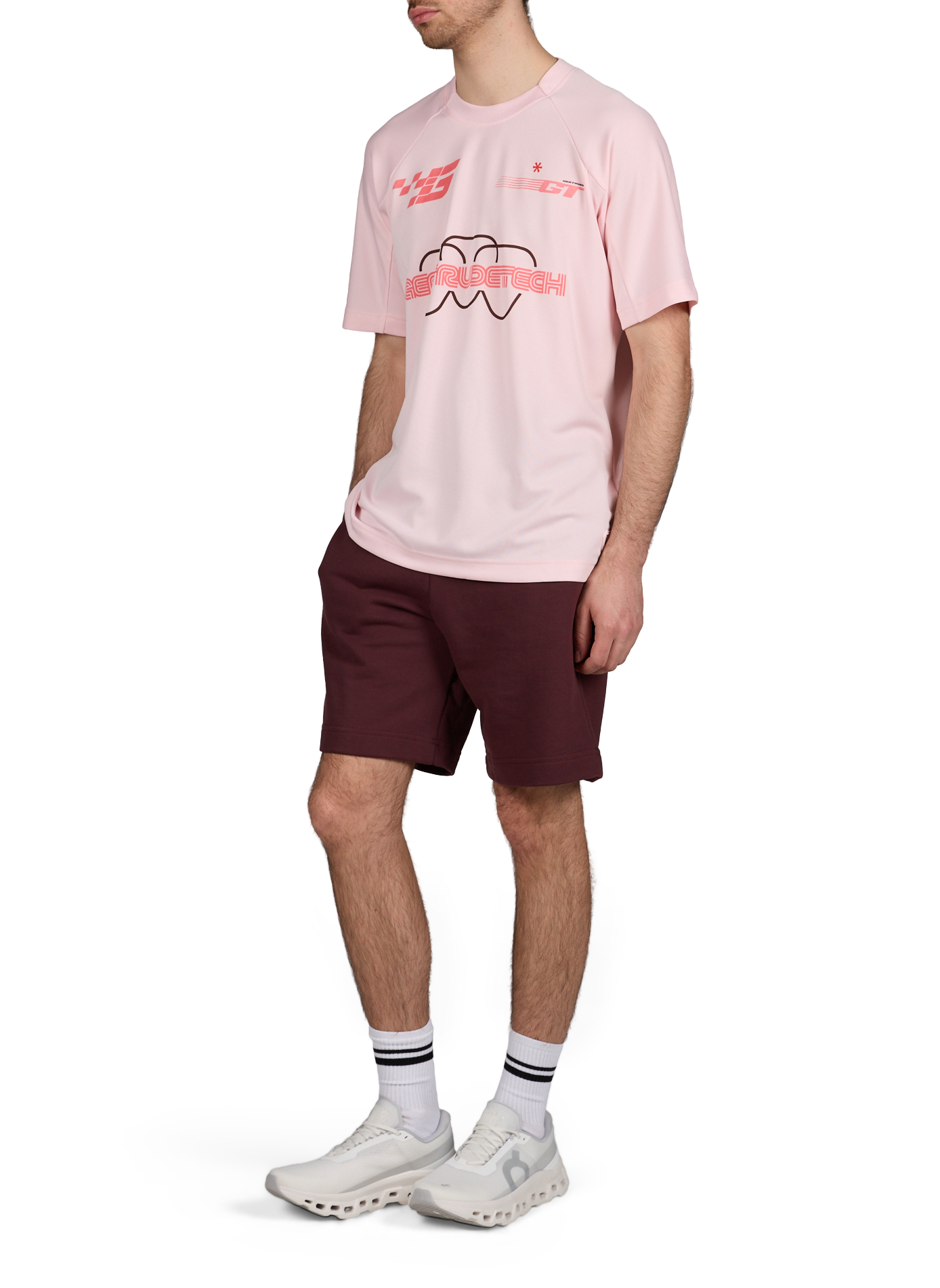 T-shirt ample sérigraphié GERTRUDE ET GASTON Rose