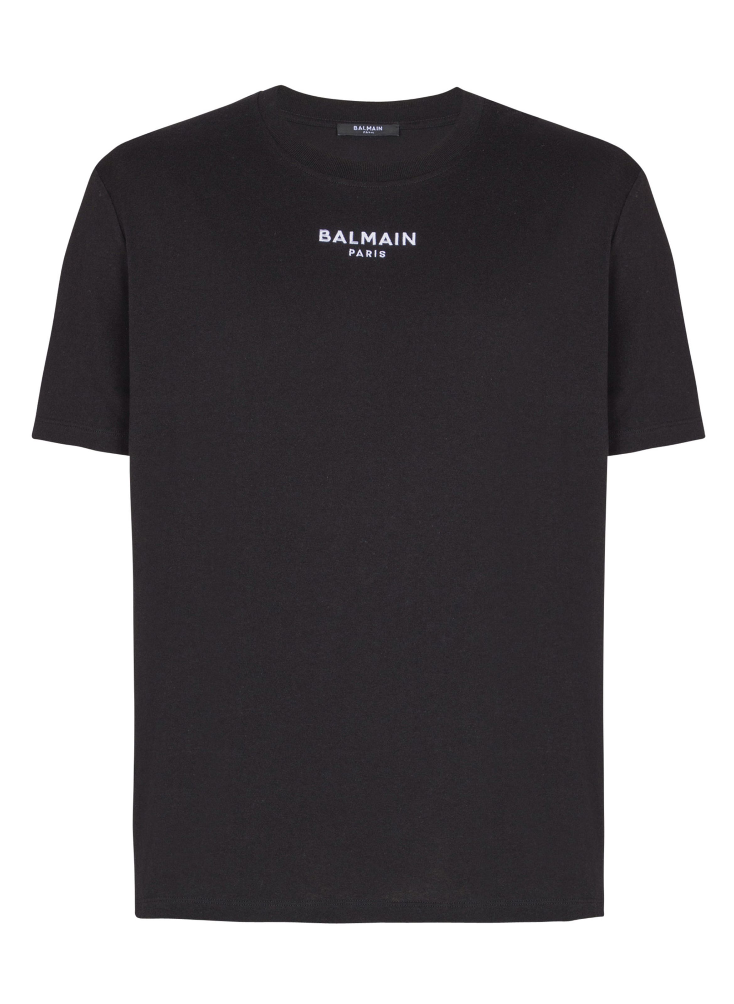 T-shirt brodé balmain paris BALMAIN Noir