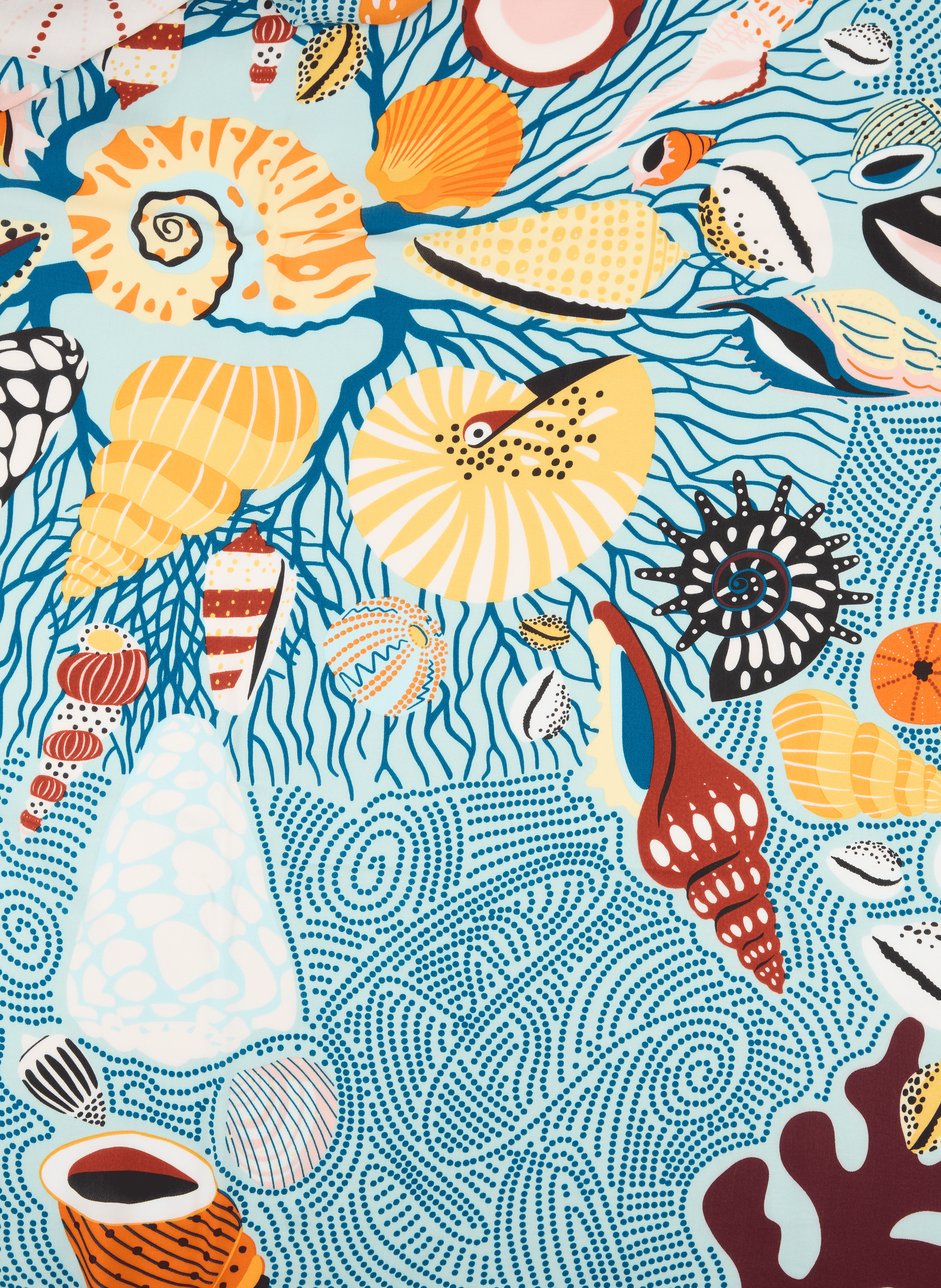 Foulard imprimé Coral WILD Bleu