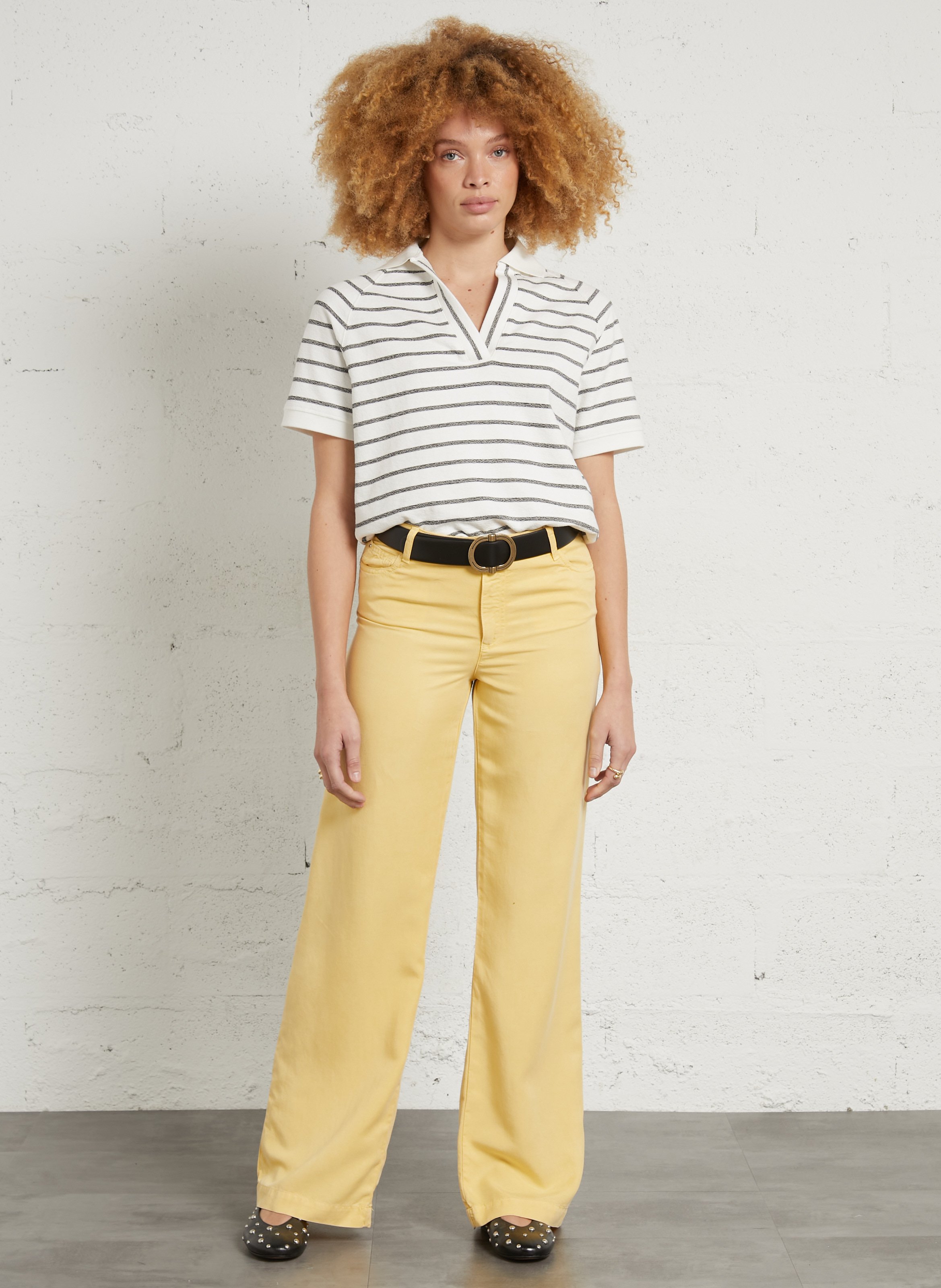 Pantalon droit sandy MAISON 123 Jaune