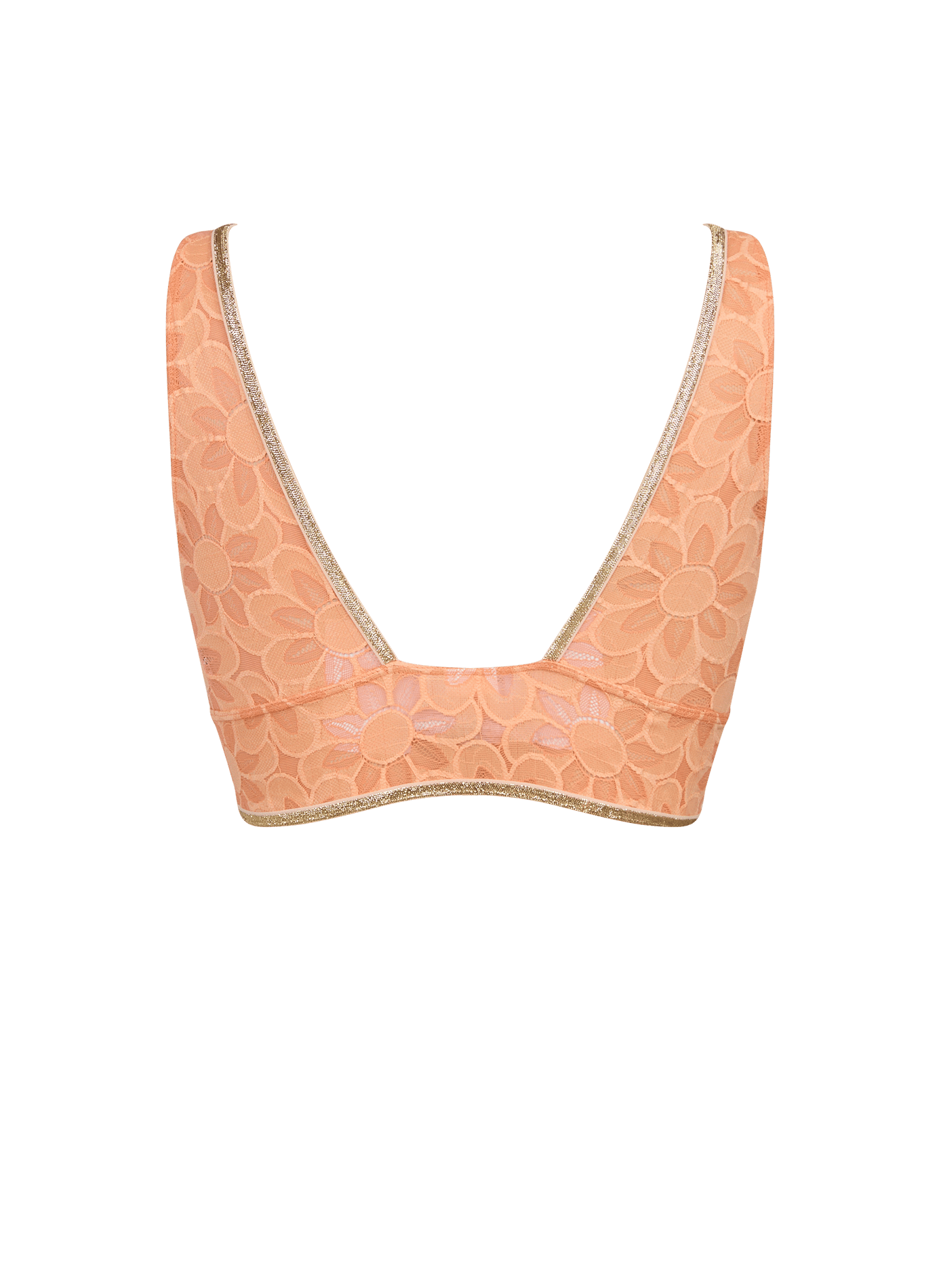 Soon floral lace bralette LA NOUVELLE Orange