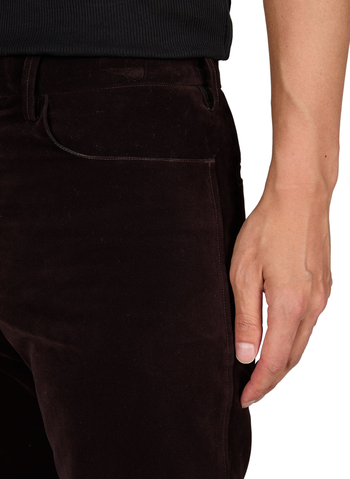 Plain Corduroy Wide-Leg Jeans OMAR AFRIDI Purple