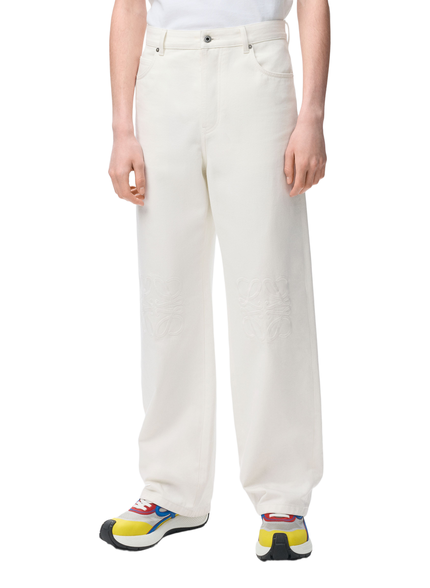 Baggy jeans Anagram in denim LOEWE Wit