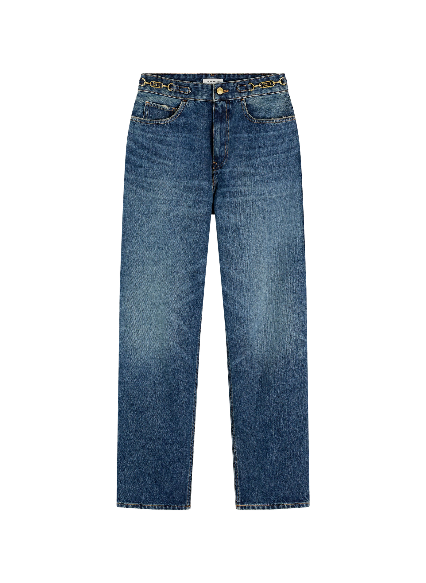 Straight-cut cotton jeans TOMMY HILFIGER Blue