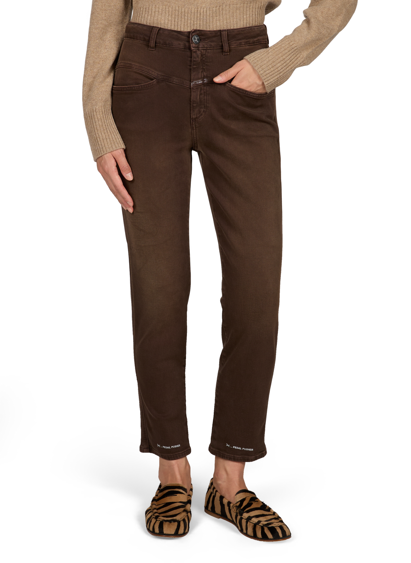 Slim Fit Jeans 512 CLOSED Braun