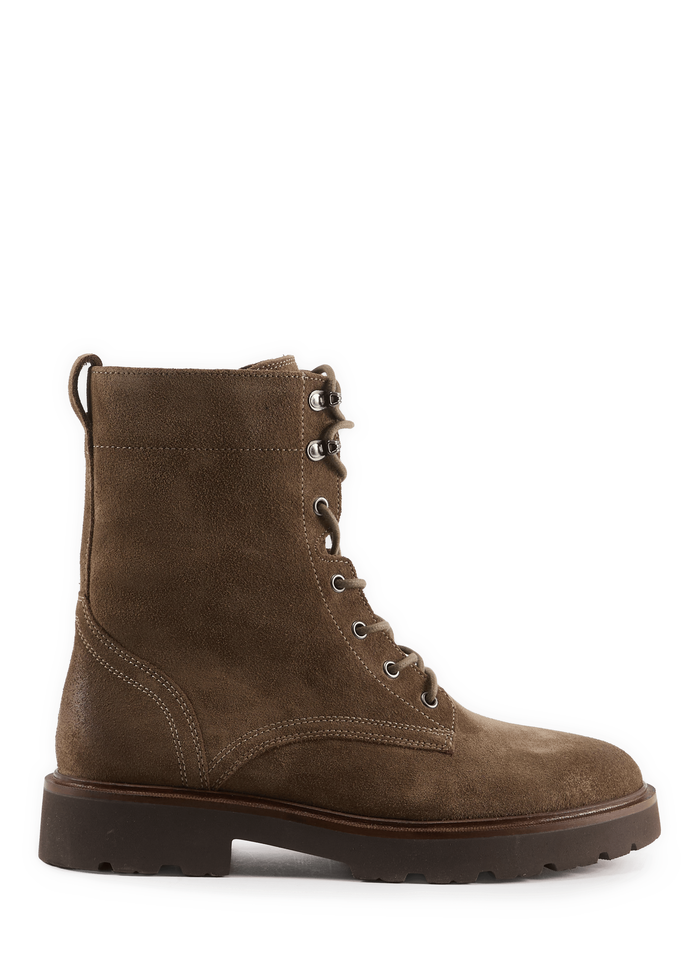 NORIZE suede lace-up ankle boots GEOX Brown