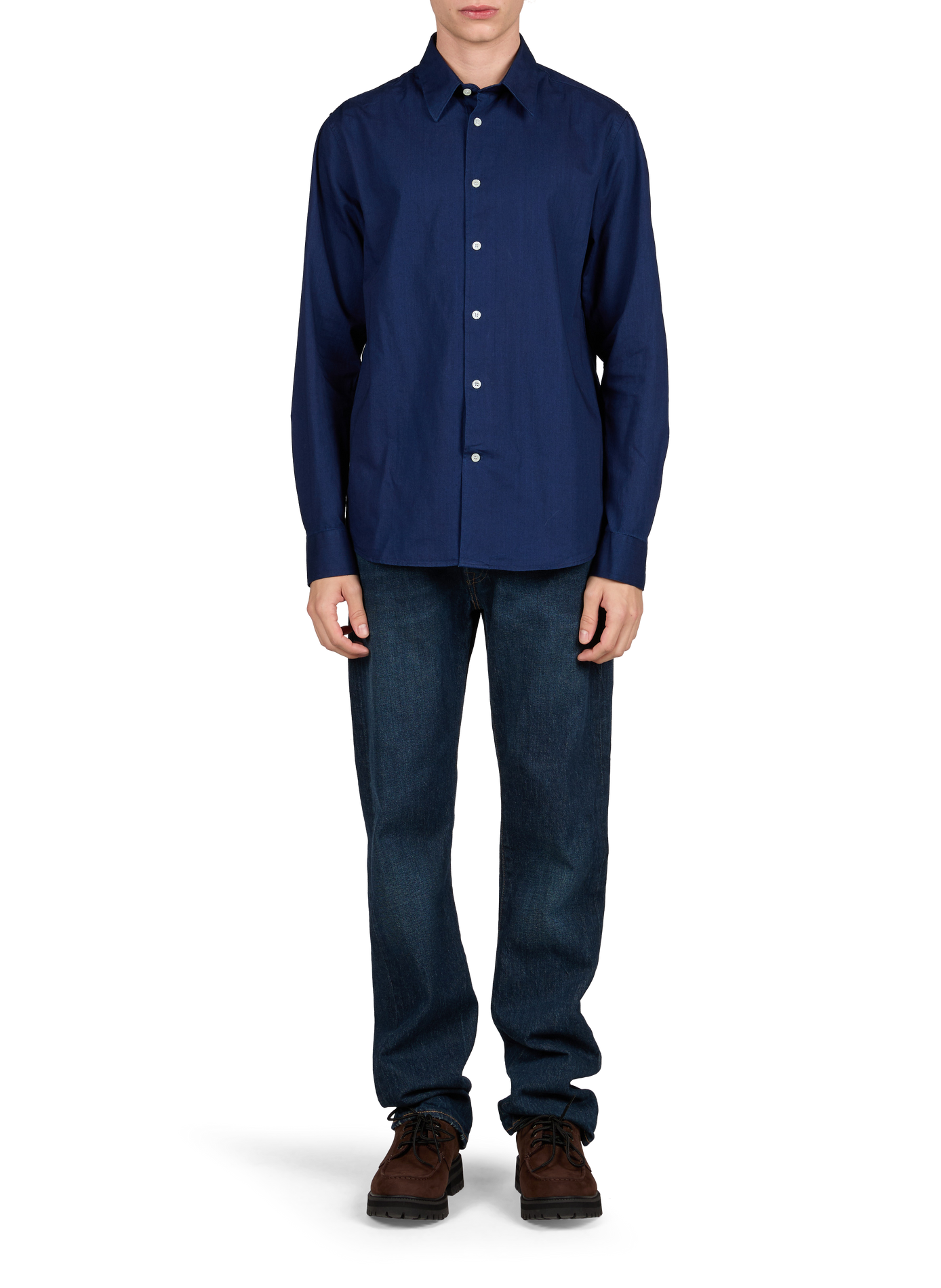 Solid button-down shirt LAFAURIE Blue