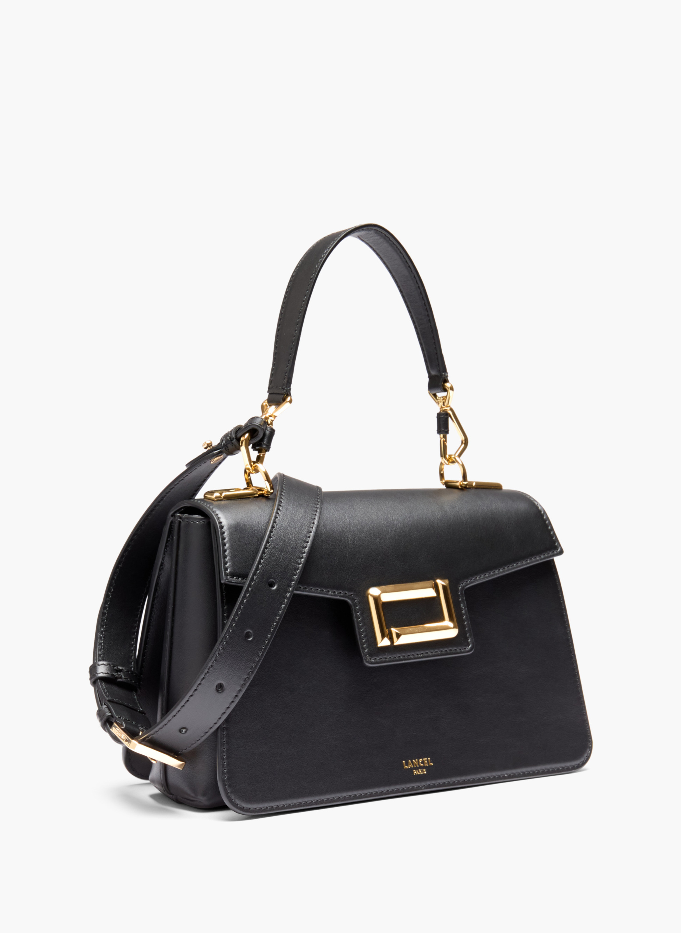Sac porté main m angèle de lancel en cuir LANCEL Noir