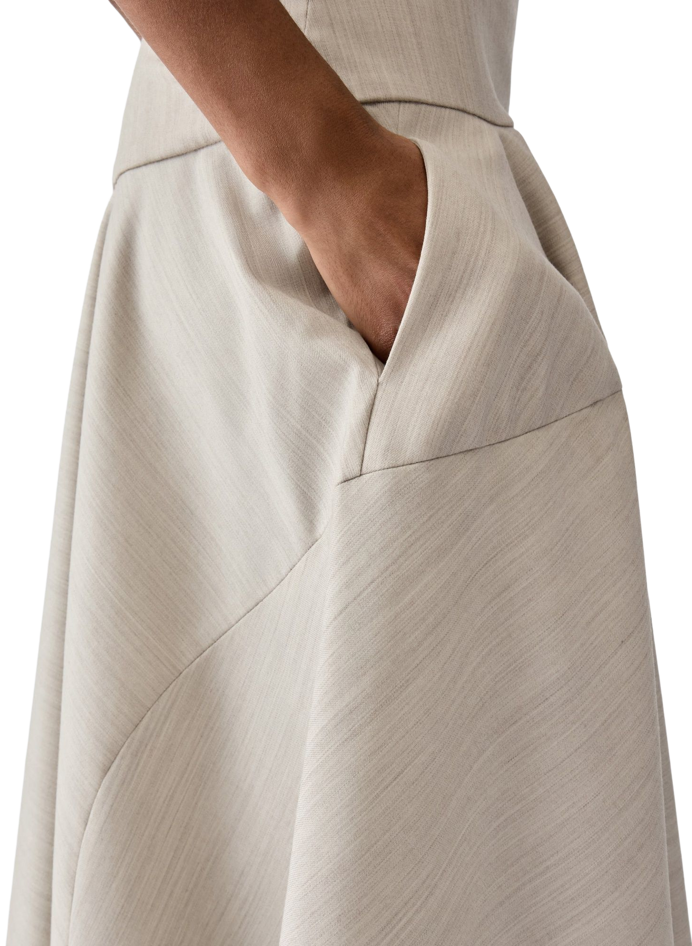 La robe Paradiso de mezcla de lana virgen JACQUEMUS Beige