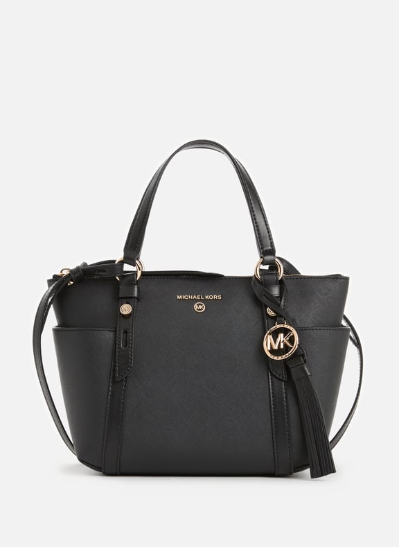MK black leather handbags hot sale