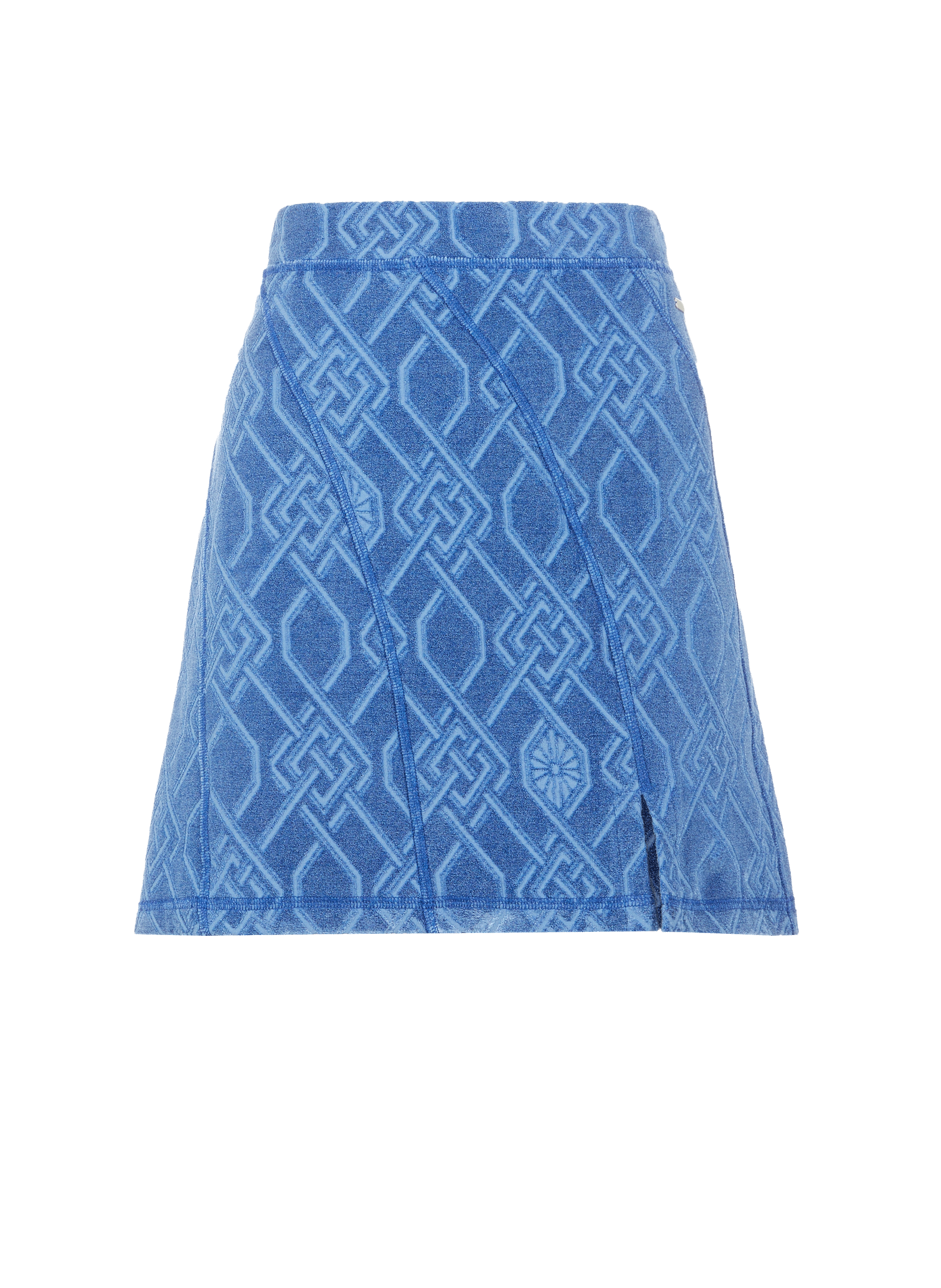 Jupe en jacquard monogramme KOCHÉ Bleu