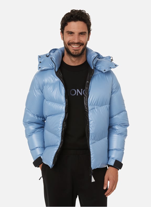 Blue Polyamide down jacket