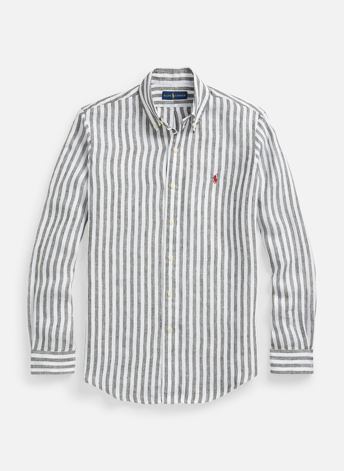 POLO RALPH LAUREN striped linen shirt