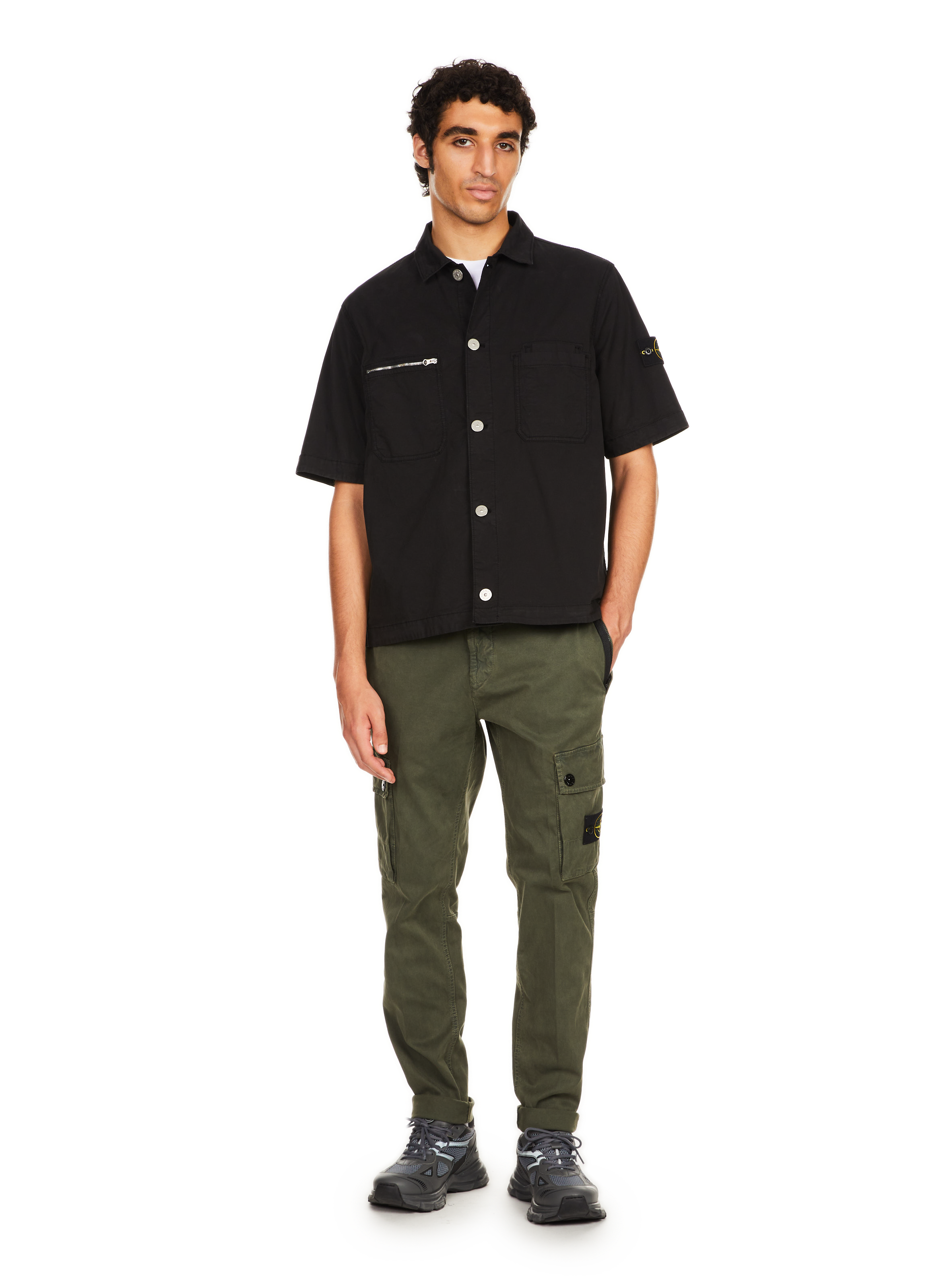 Chemise en coton  STONE ISLAND Noir