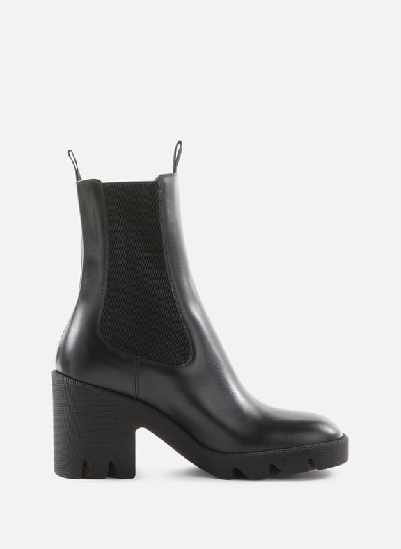 Bottines en cuir mélangé BURBERRY Bottines en cuir mélangé BURBERRY