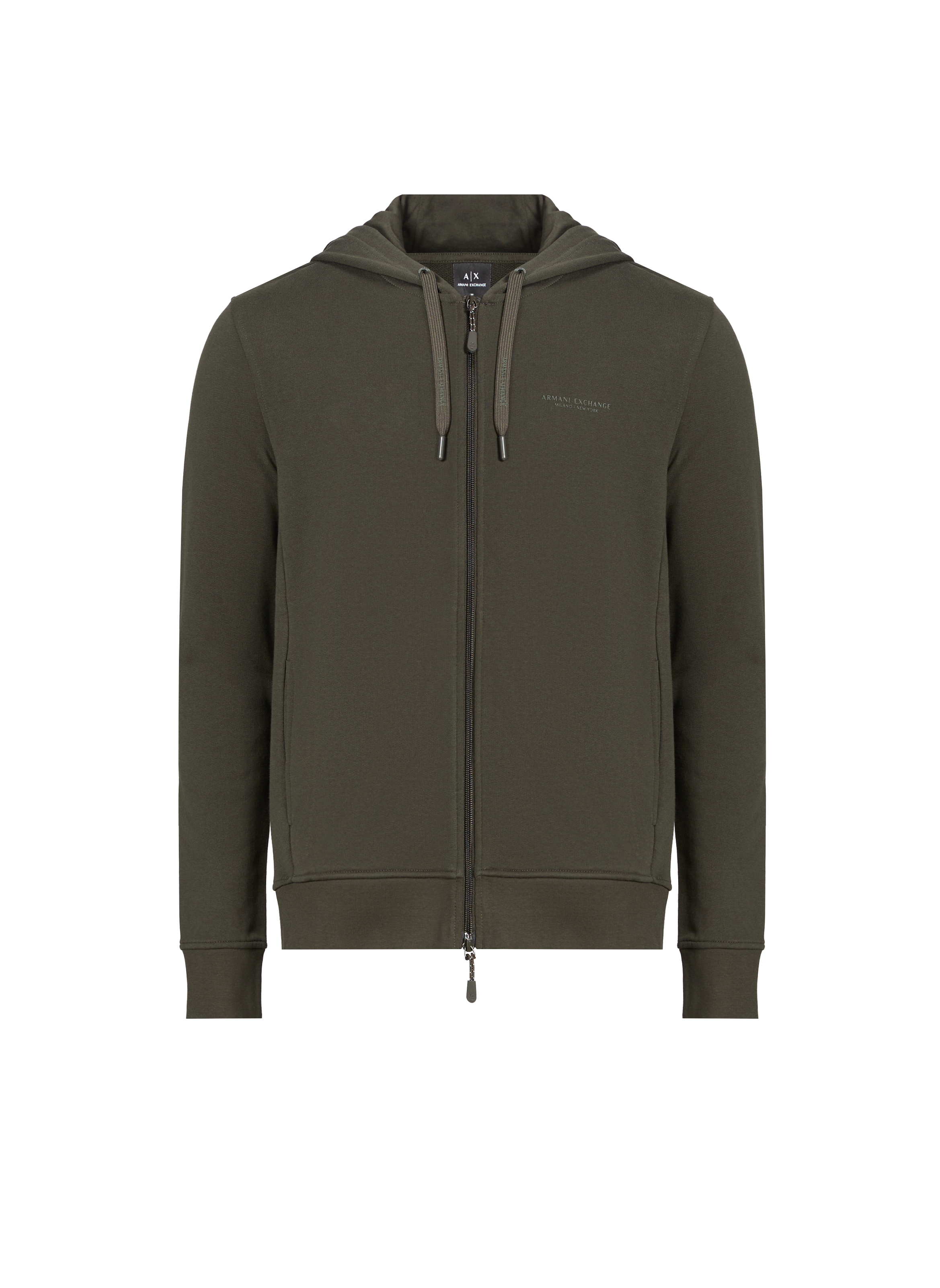 ARMANI EXCHANGE Hoodie à glissière Vert