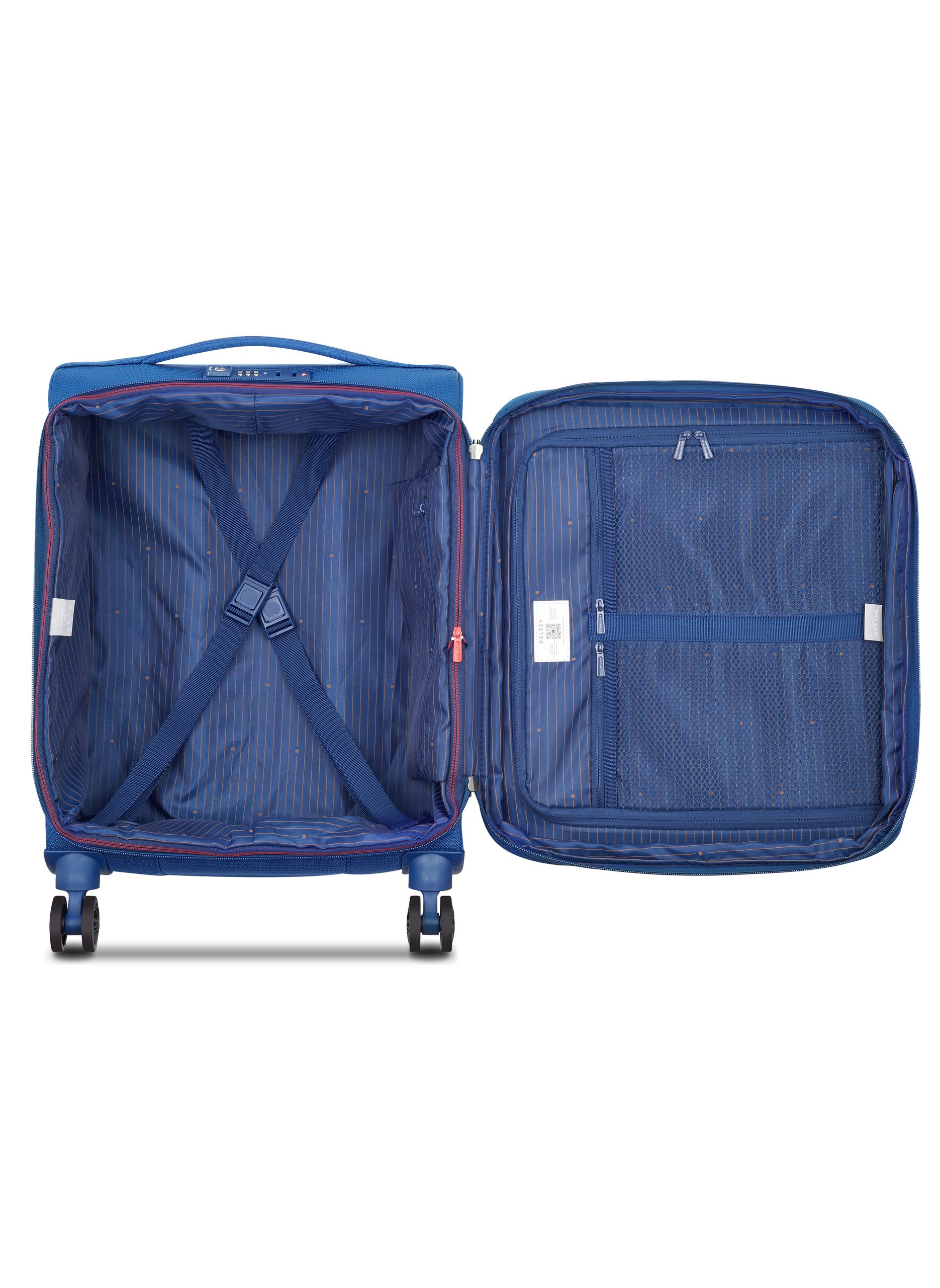 Valise cabine souple taille s - montmartre air 2.0 DELSEY PARIS Bleu