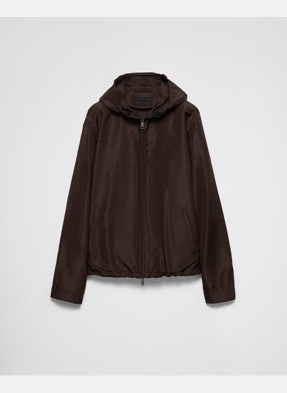 Veste en soie Marron by PRADA PRADA Veste en soie Marron