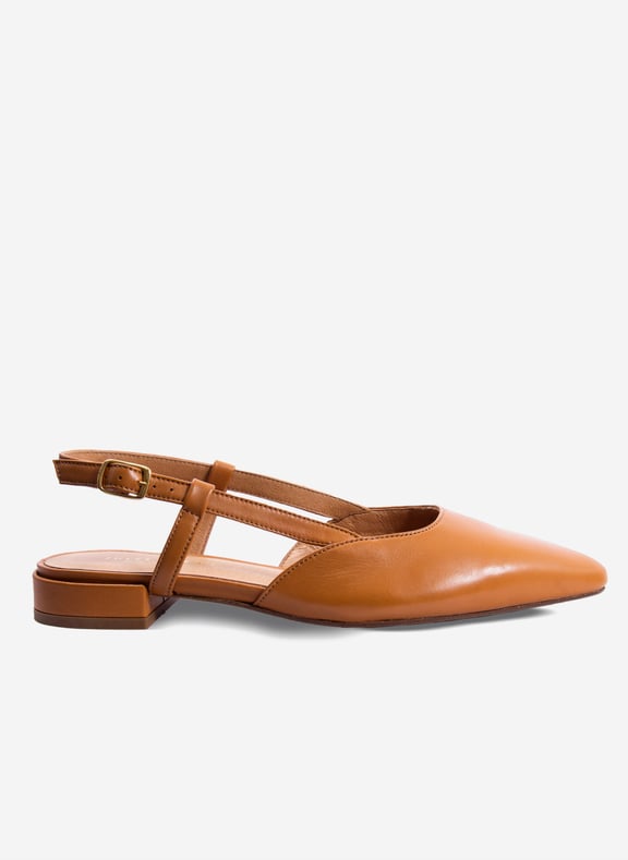 Slingback elise cuir Marron by JULES & JENN JULES & JENN Slingback elise cuir Marron