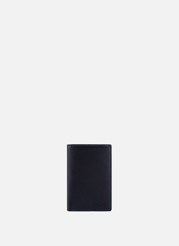Petit porte cartes charles en cuir grainé Noir by LE TANNEUR LE TANNEUR Petit porte cartes charles en cuir grainé Noir